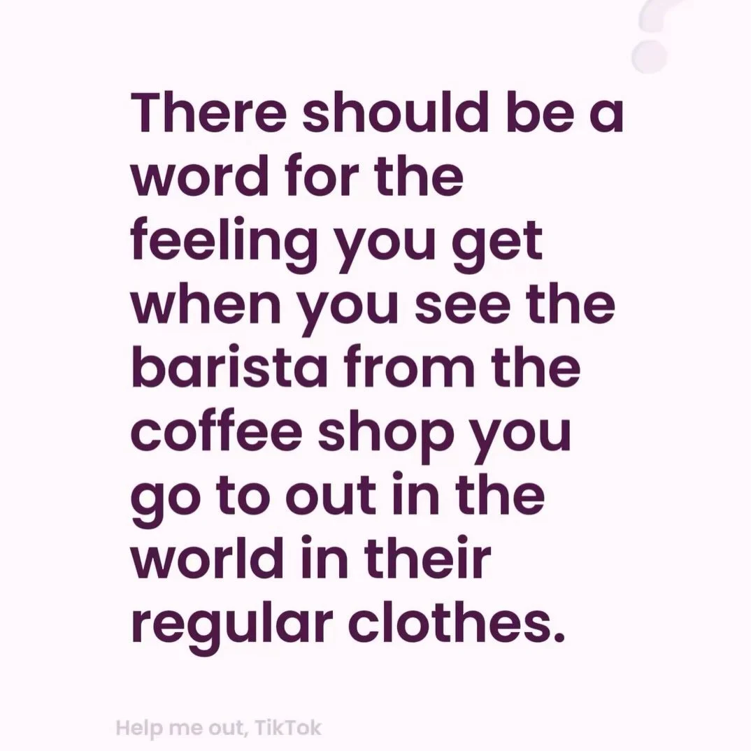 I know the Japanese language has a lot of words for different emotions and feelings that we have in pretty unique situations, so this must be a word they already have. But seeing someone, like a ￼ barista, shop assistant, priest, etc, going about the