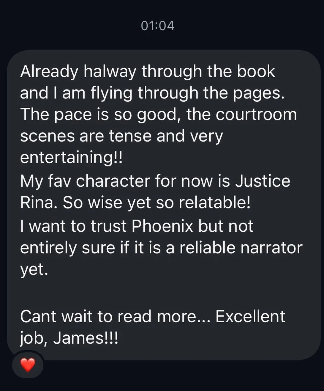 My first Advanced Reader feedback and I&rsquo;m thrilled. 

Writing ✍️ isn&rsquo;t easy. Especially as you tend to write in a dark room, not sharing your ideas with anyoneso you never know how something will land. 

I&rsquo;m not a professional autho