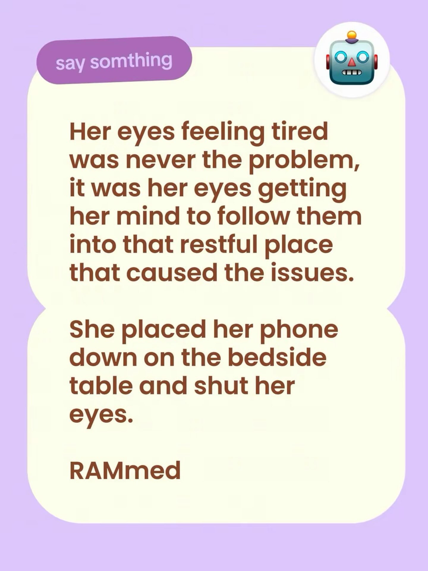 We&rsquo;ve all had that moment, lying in bed, unable to switch off. We want to sleep, we are almost chasing those sheep over the fence to help us drop off, but to no avail. 

Writing is such a great way to explore our lives, writing sentences that, 