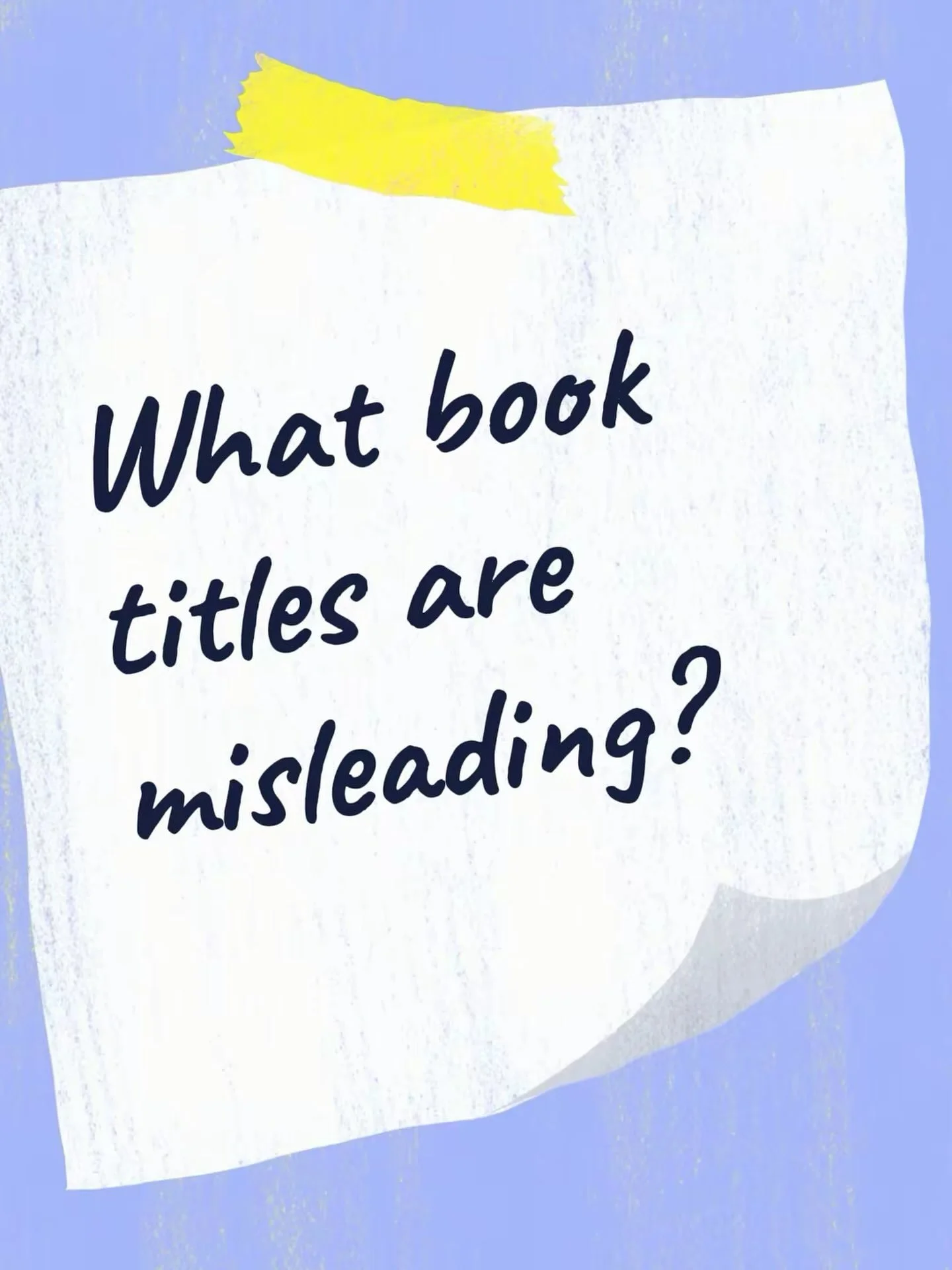 And I swore never to read again after &lsquo;To Kill a Mockingbird&rsquo; gave me no useful advice on killing mockingbirds.&rdquo; - Homer, the Simpsons 

Jokes aside, #bookstagram what books have misleading titles? Have you ever #read something, loo