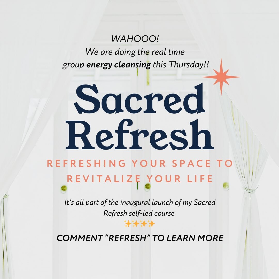 WAHOOO! 🎉 It&rsquo;s almost HERE!
✨ This Thursday, we&rsquo;re coming together for a real-time group energy cleansing session, and I couldn&rsquo;t be more excited to lead this amazing experience with you.

It&rsquo;s all part of the inaugural launc