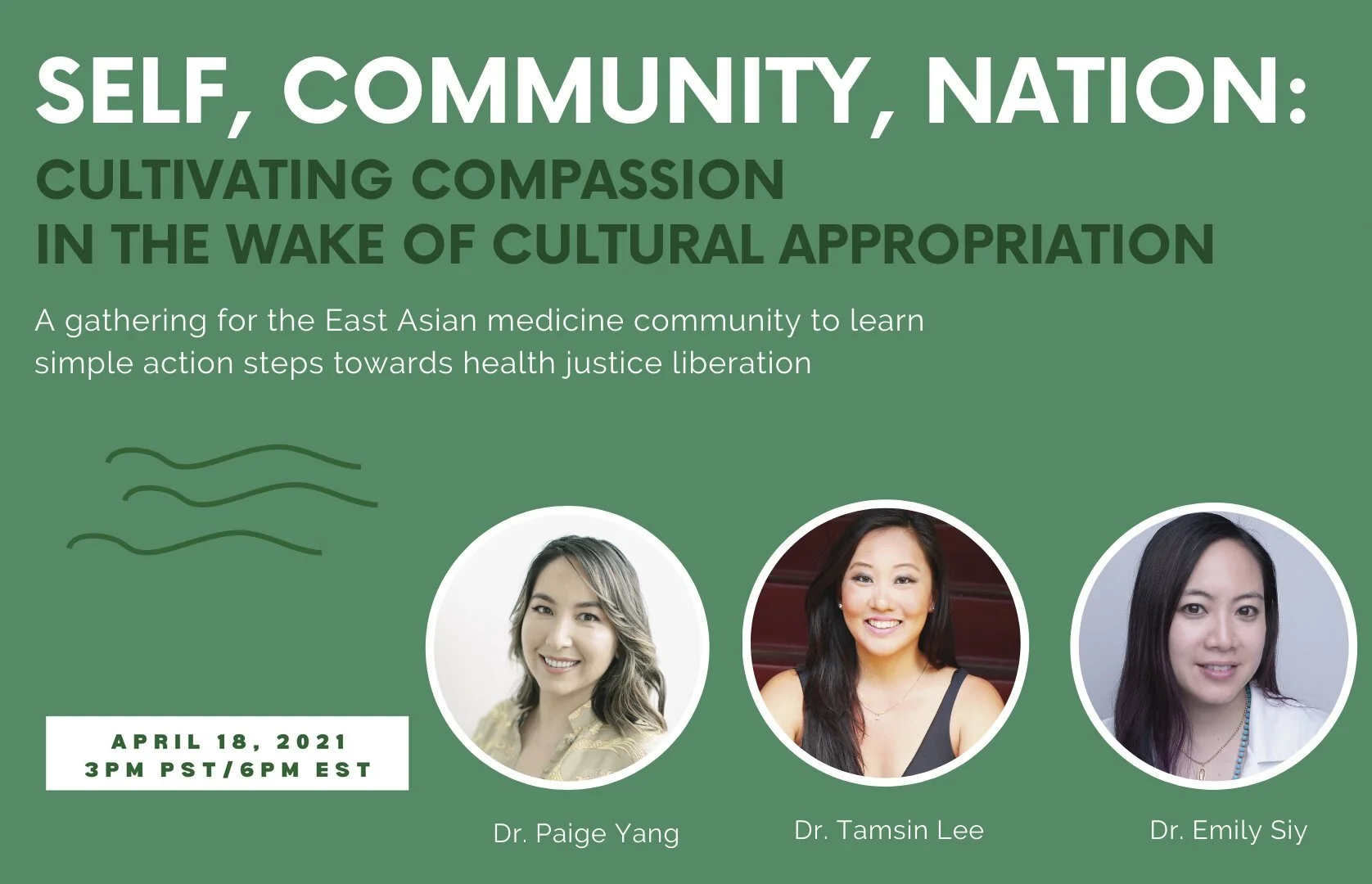 SELF, COMMUNITY, NATION: Health Justice in the Wake of Anti-Asian Violence April 18 (Online)
