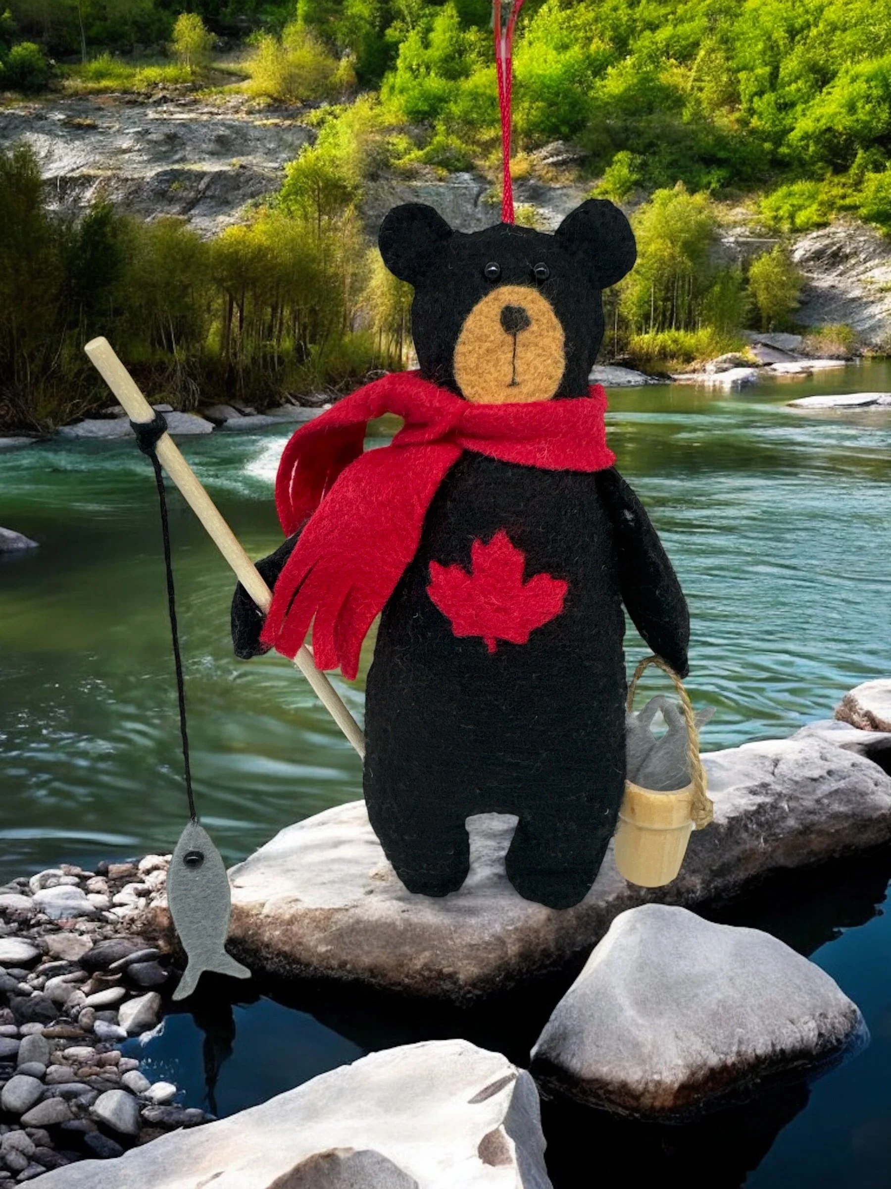 Felt BLACK BEAR Sewing Kits