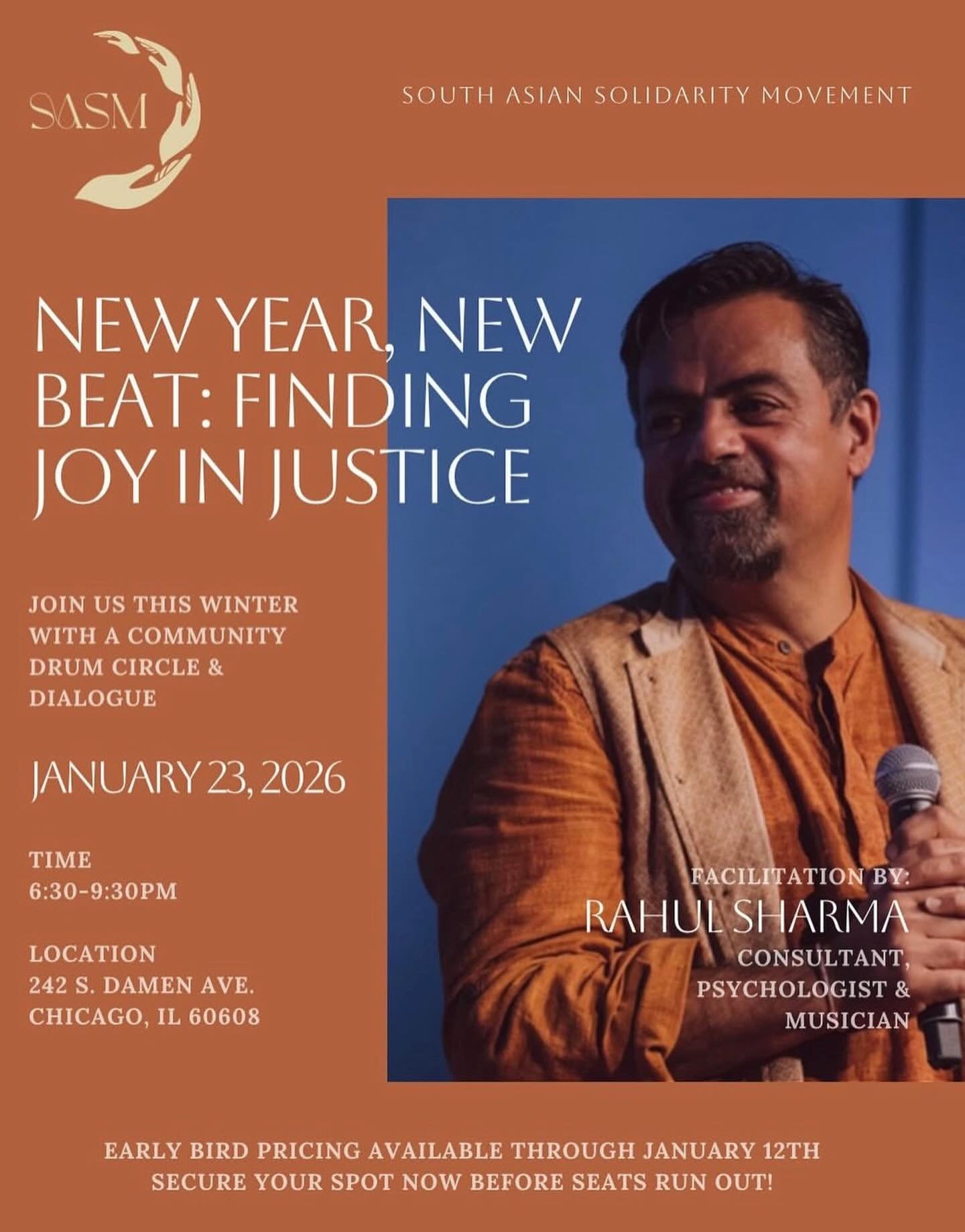 As we step into 2026, the South Asian Solidarity Movement (SASM) invites you to our first gathering of the new year&mdash;a night where community, culture, and collective liberation take center stage.

Join us for New Year, New Beat: Finding Joy in J