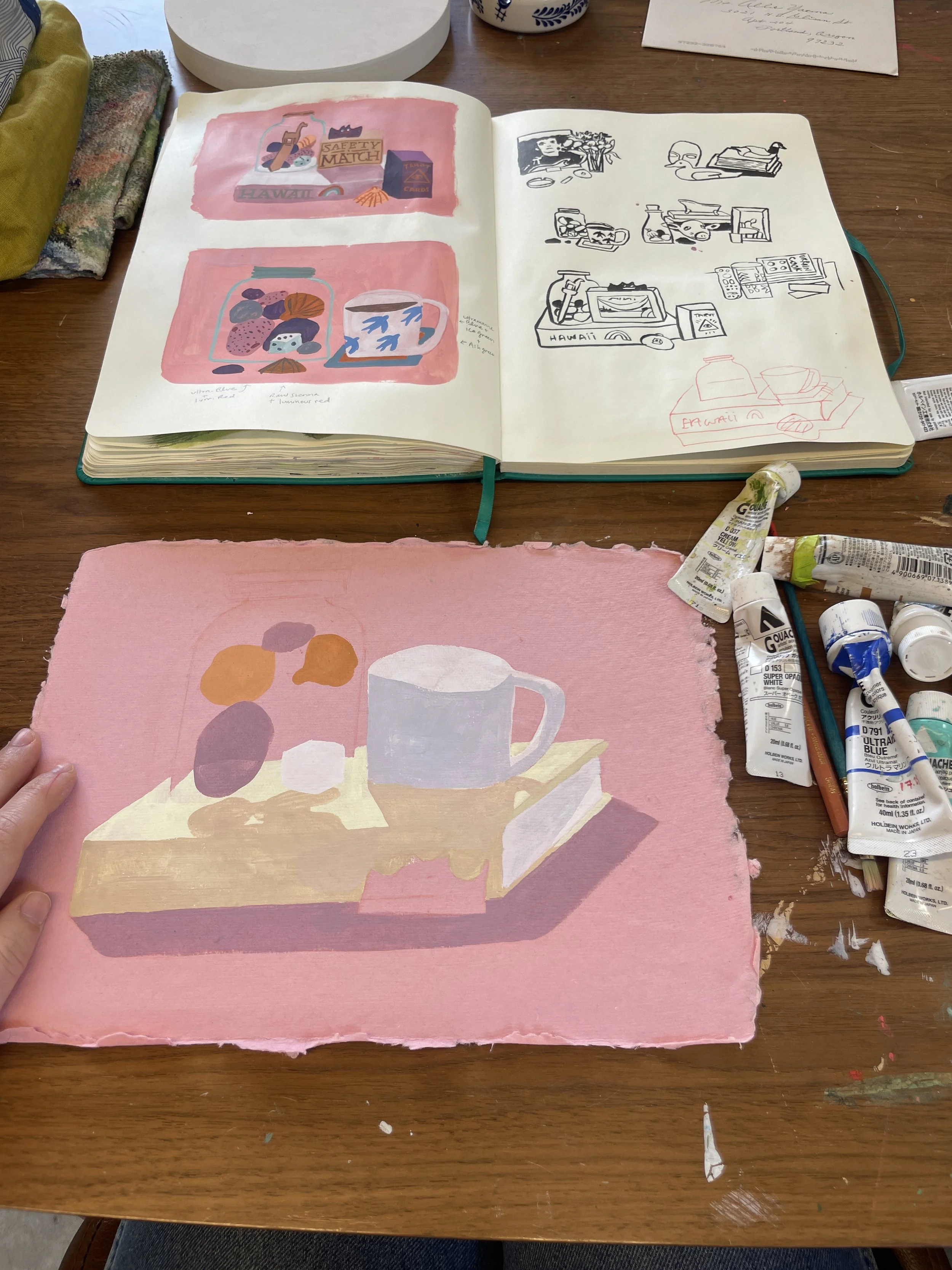 Cole and Allie: Starting a Painting (June 27th)