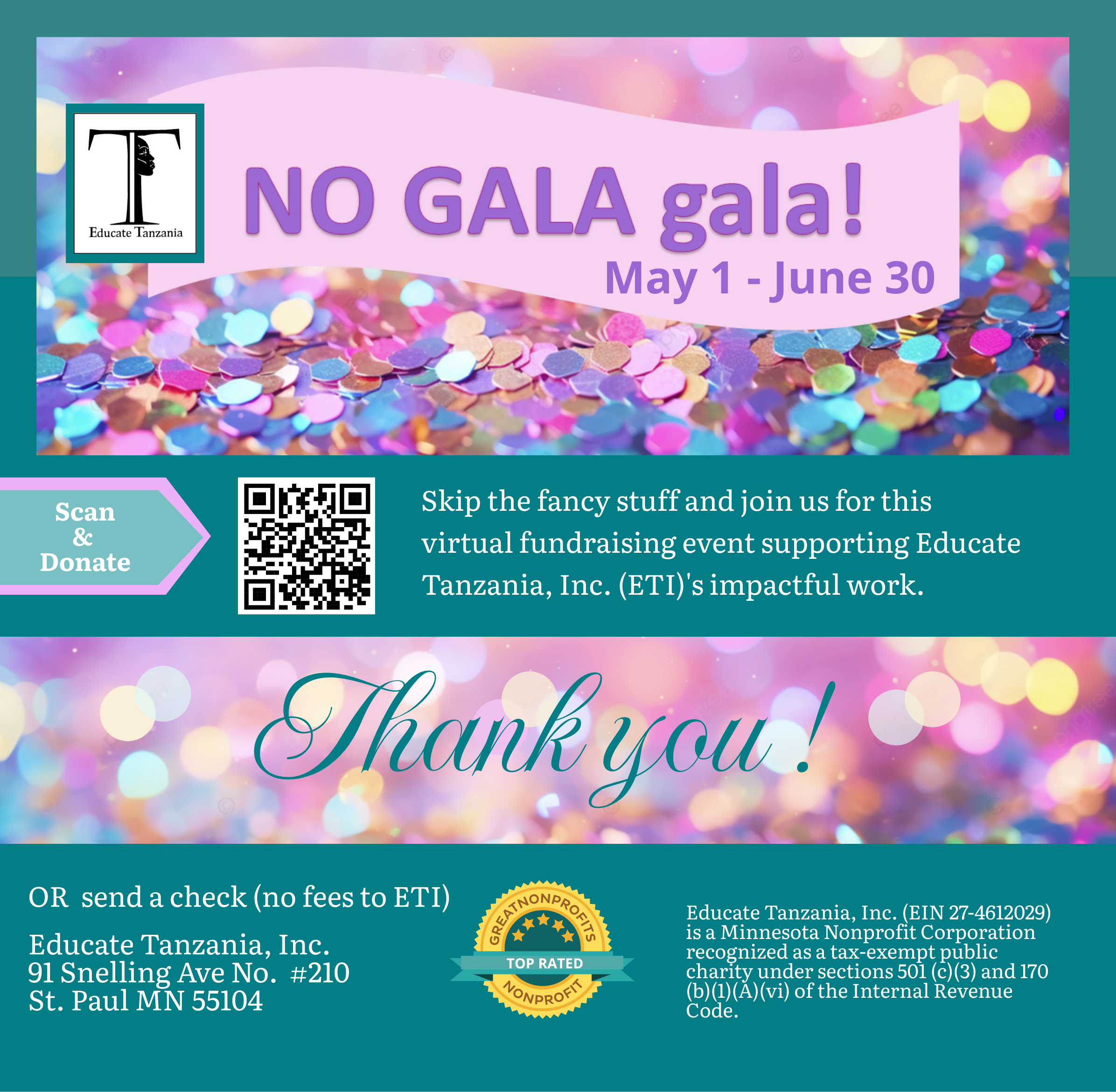The NO GALA gala Brings in Support