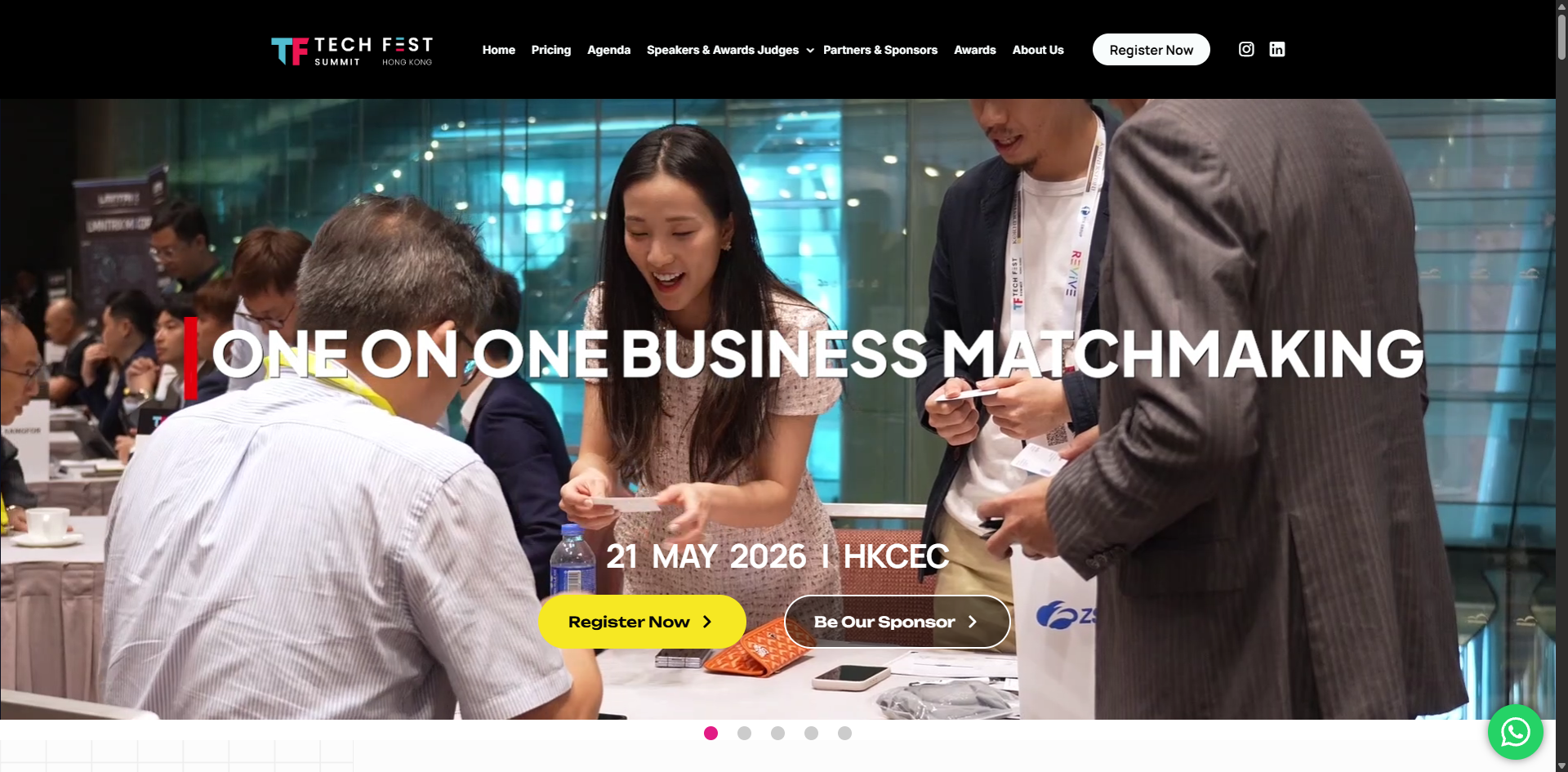 Tech Fest Hong Kong website