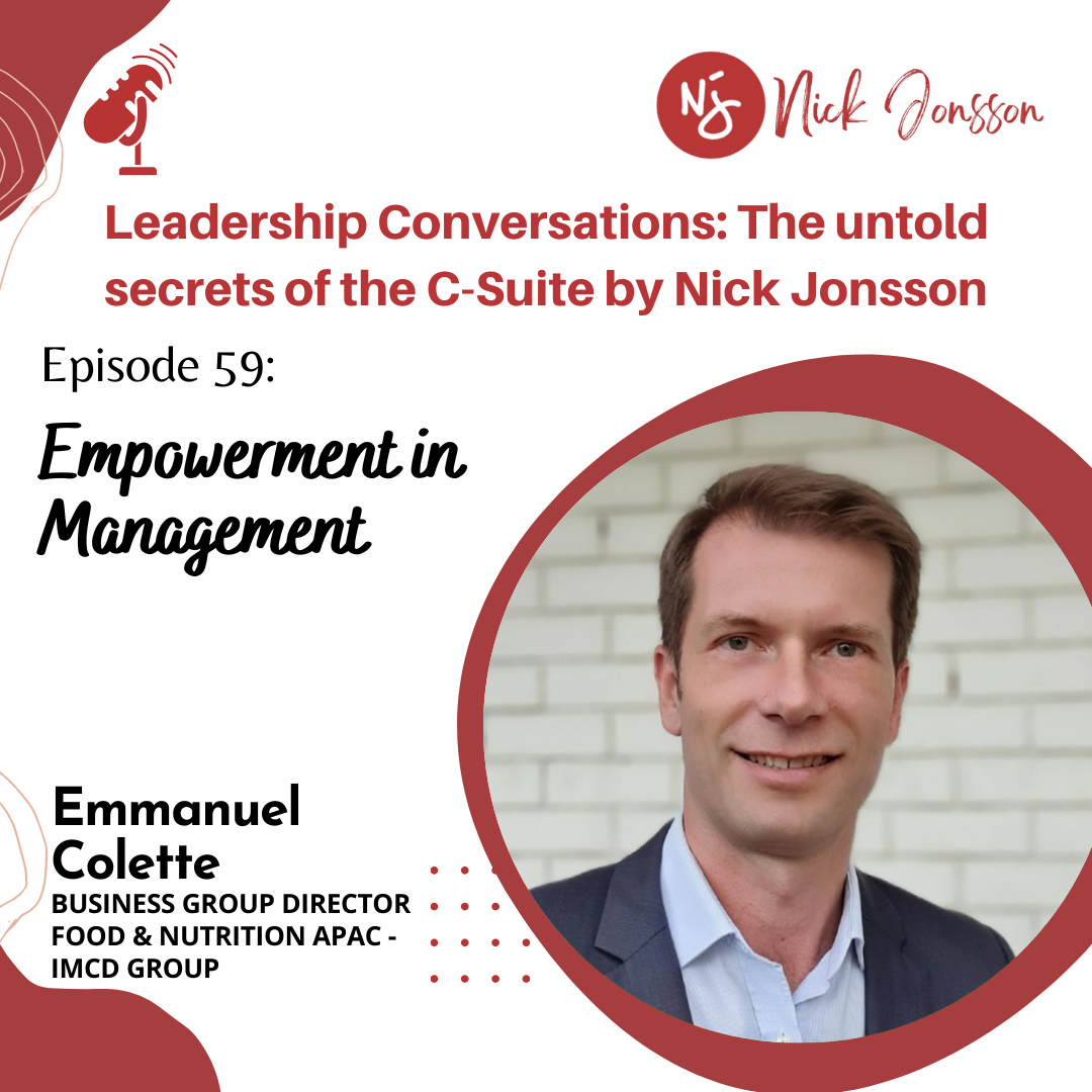 Episode 59: Emmanuel Colette - Empowerment in Management.