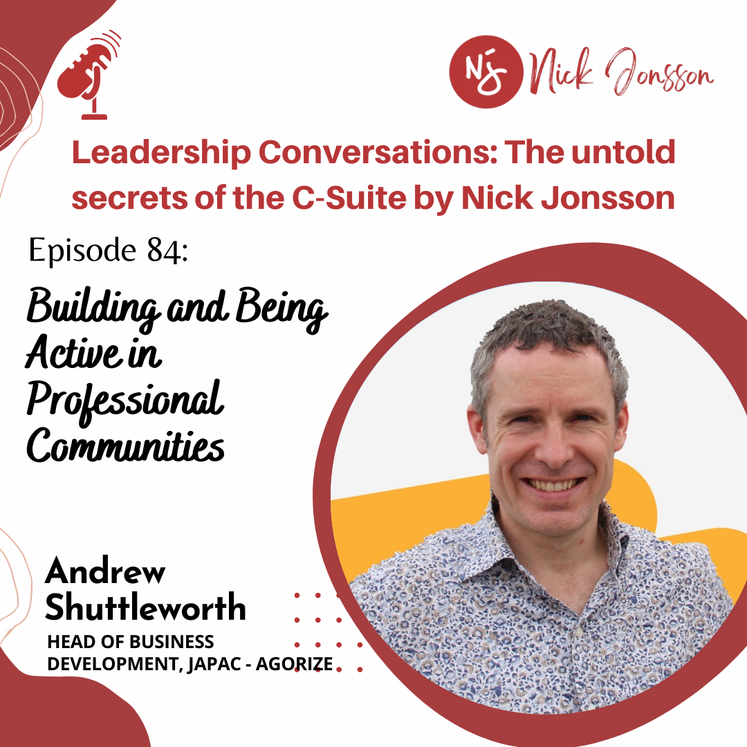 Ep 84: Andrew - Being Active in Professional Communities