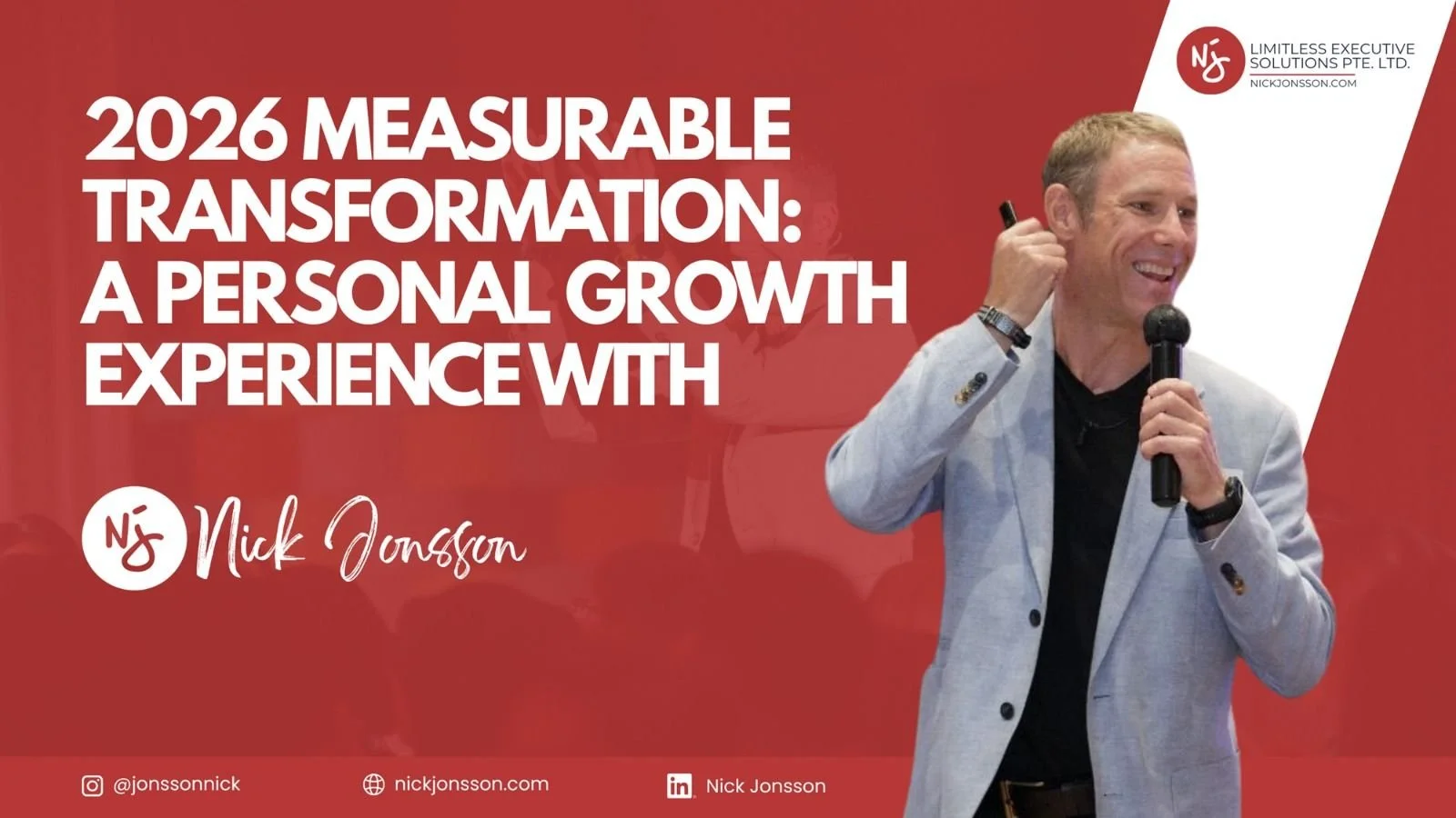 2026 Measurable Transformation - A Personal Growth Experience with Nick Jonsson