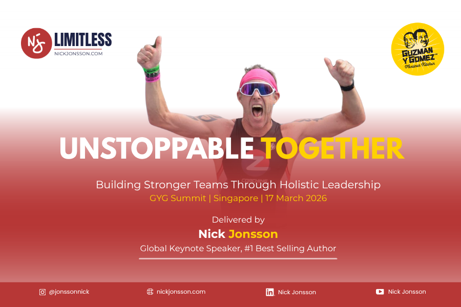 Keynote Speaker Singapore - How Nick Jonsson Helped GYG Build Unstoppable Teams in March 2026