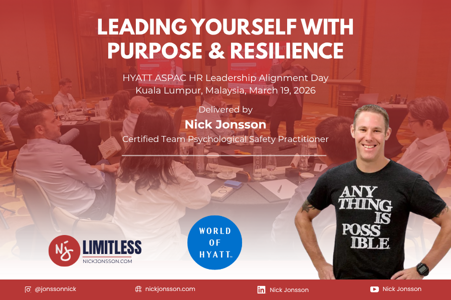 Leading Yourself with Purpose and Resilience – Hyatt Area HRD 2026 Keynote