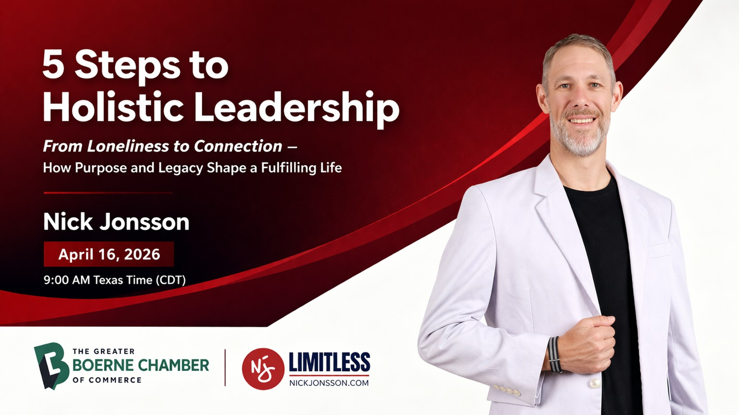 5 Steps to Holistic Leadership: From Loneliness to Connection - How Purpose and Legacy Shape a Fulfilling Life by Nick Jonsson