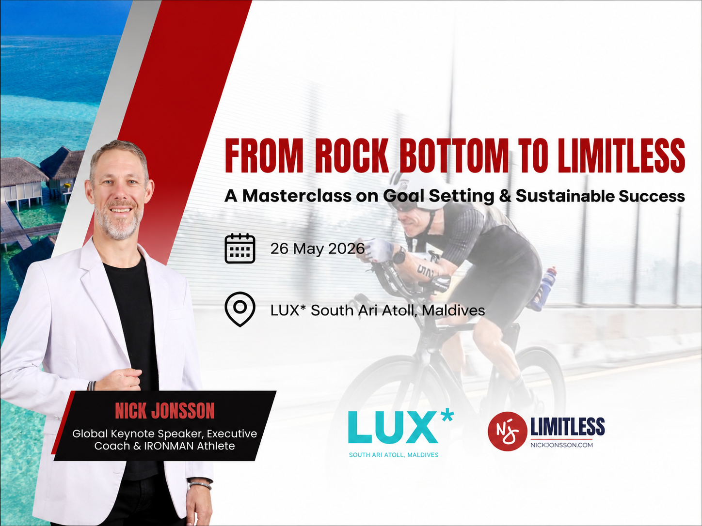 Goal Setting &amp; Sustainable Success Workshop in the Maldives by Nick Jonsson