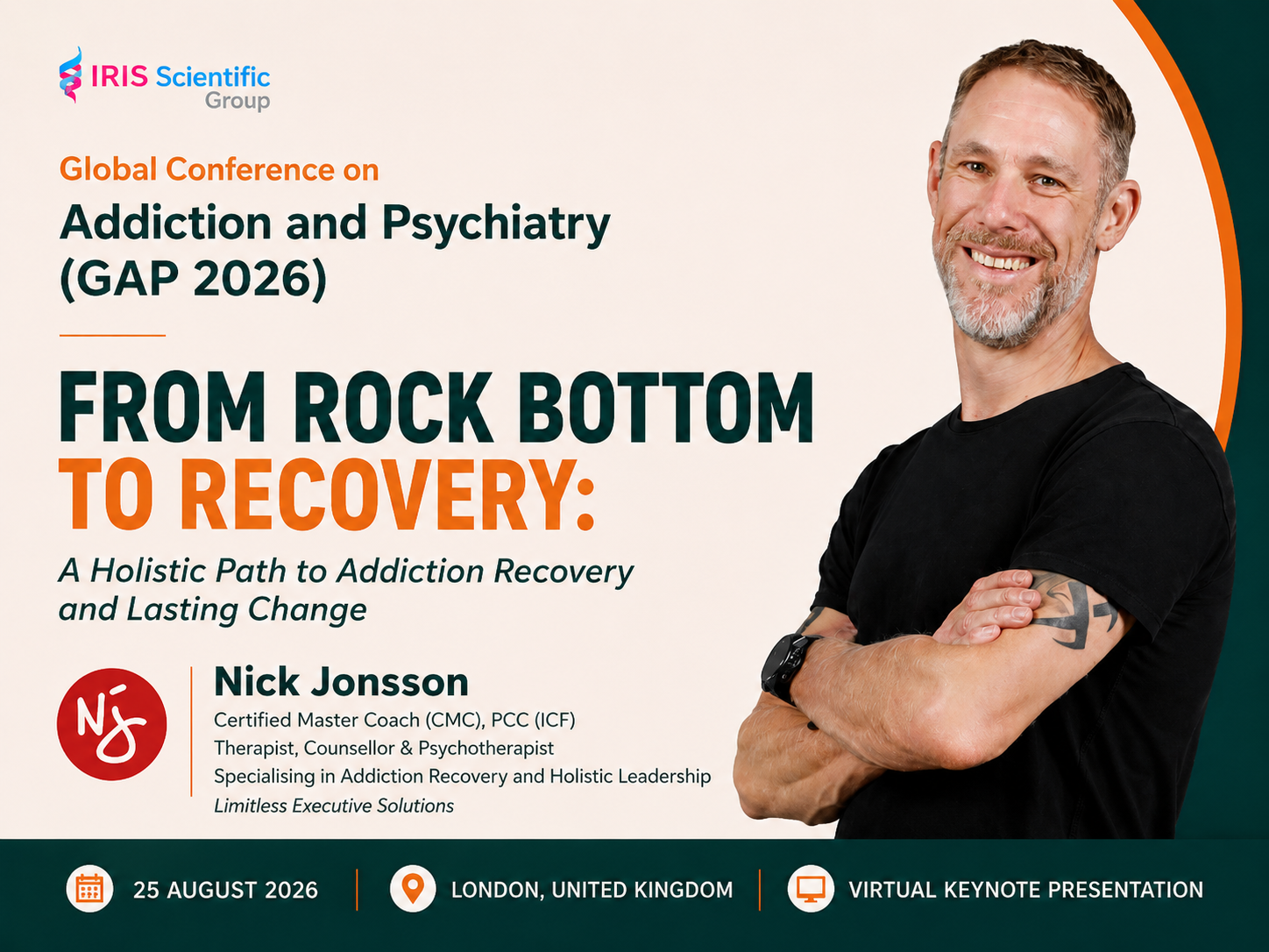 Nick Jonsson Speaks at the Global Conference on Addiction and Psychiatry 2026