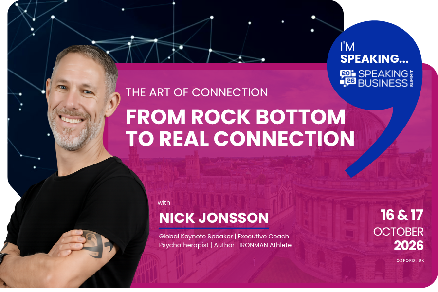 Nick Jonsson Takes the Main Stage at the UK's Largest Professional Speakers Summit in Oxford
