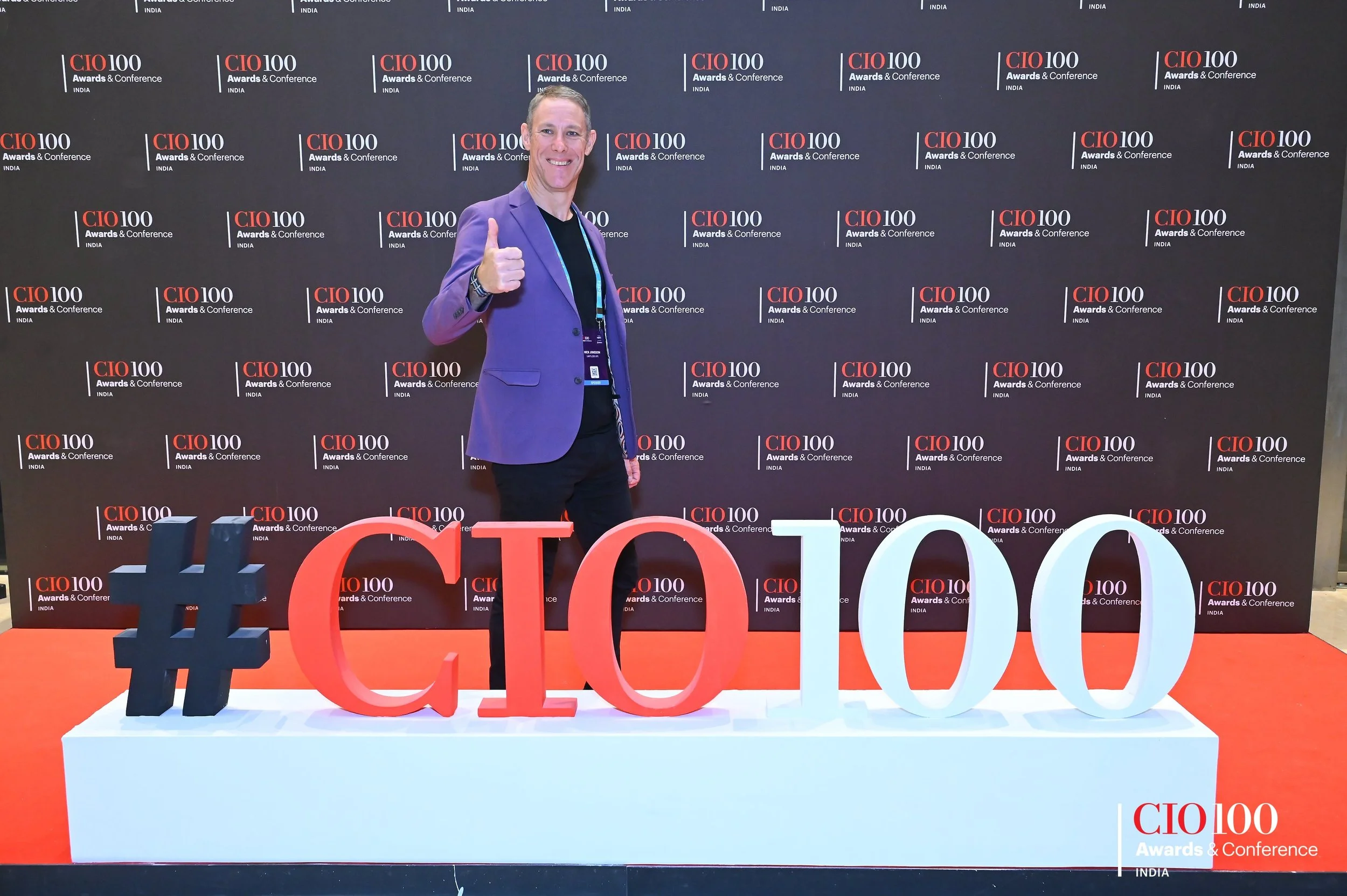 Nick Jonsson sharing his executive burnout and recovery story at CIO100 India 2026