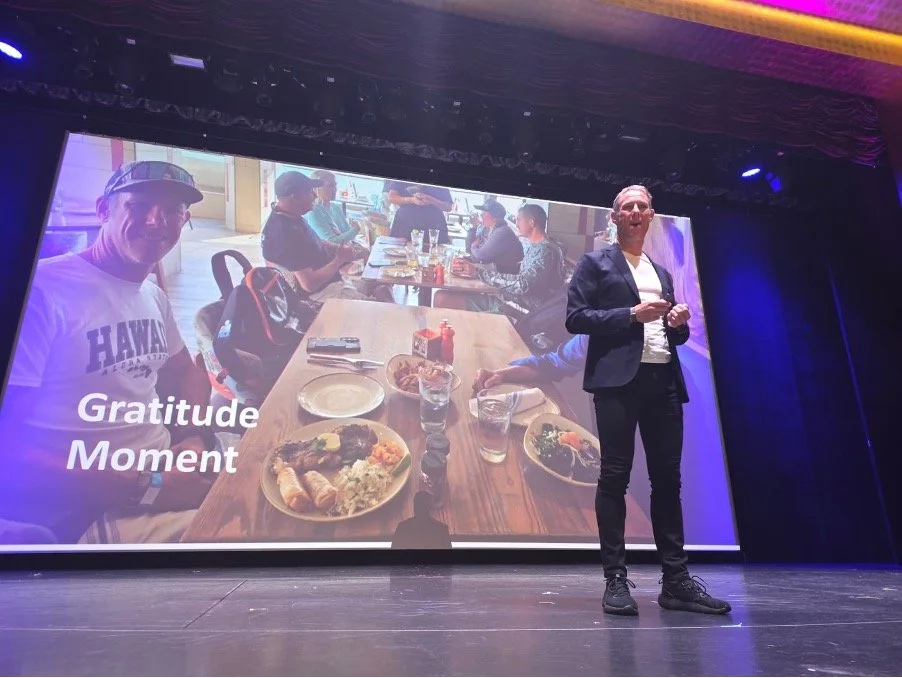 Nick speaking in the Royal Theater