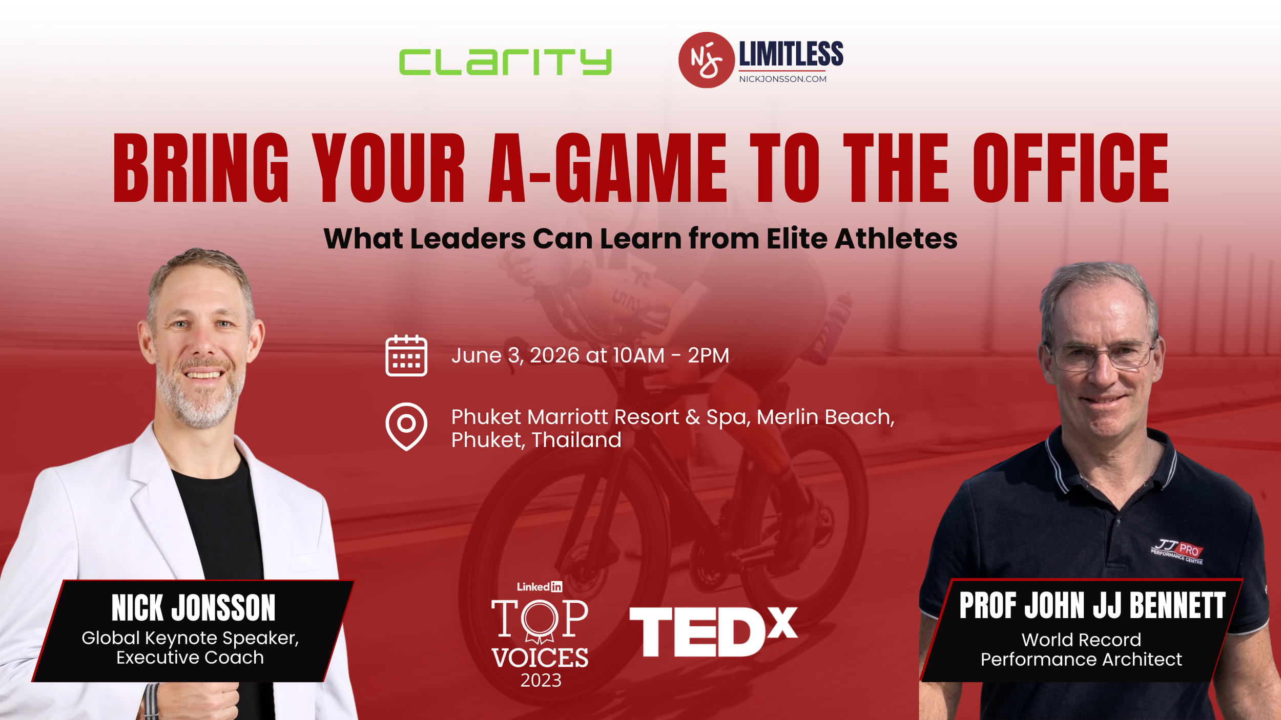 Leadership Lessons from Elite Athletes workshop in Phuket Thailand