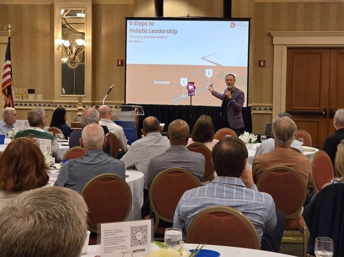 Nick Jonsson keynote speaker on executive mental health and resilience in Naples, Florida, USA.