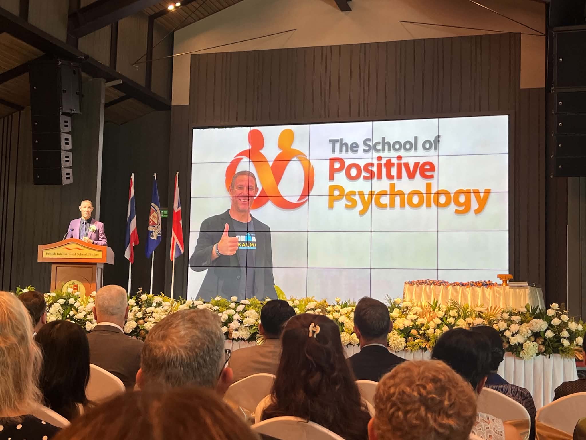 Nick Jonsson delivering an inspirational graduation keynote in Phuket Thailand
