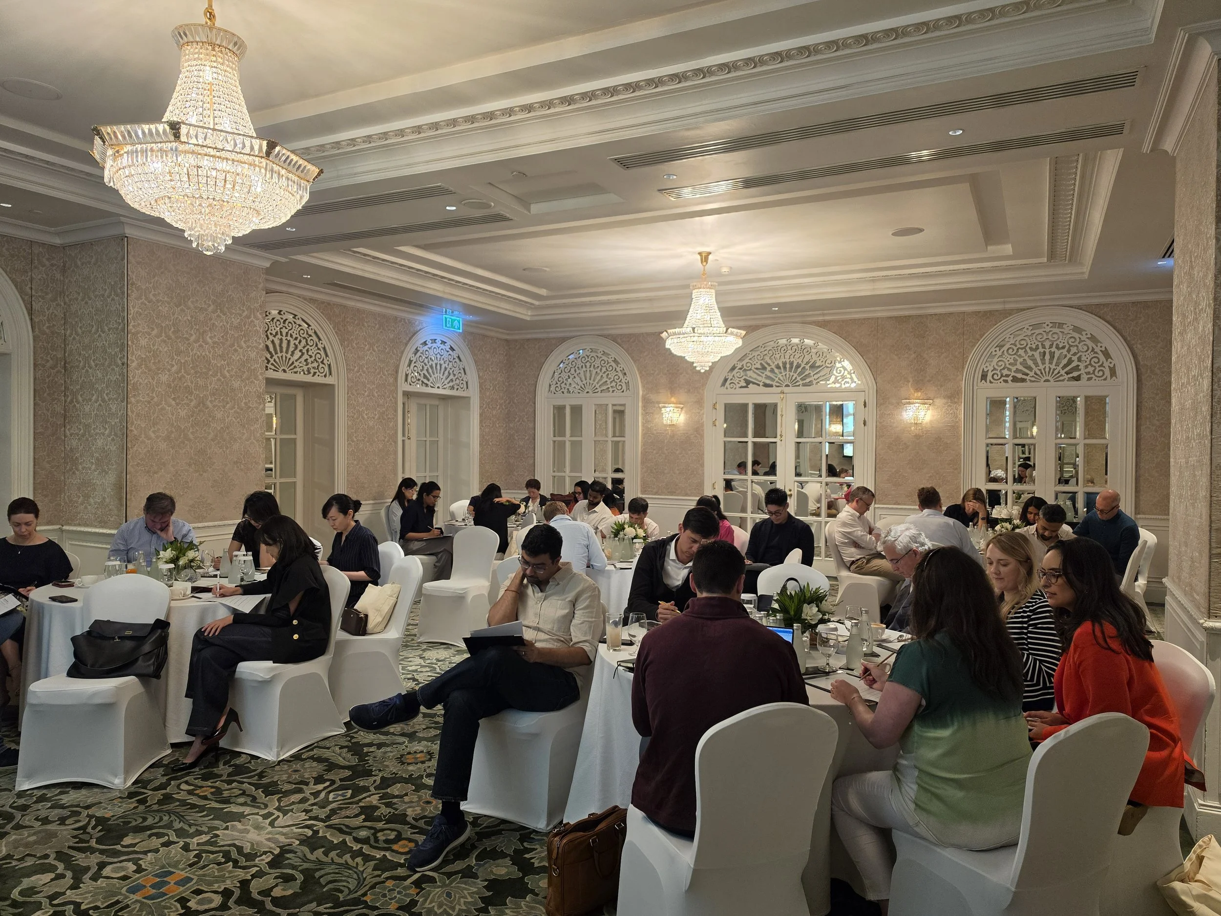 Nick Jonsson speaking at Hakluyt's Asia Pacific Offsite in the Regency Room, Bangkok