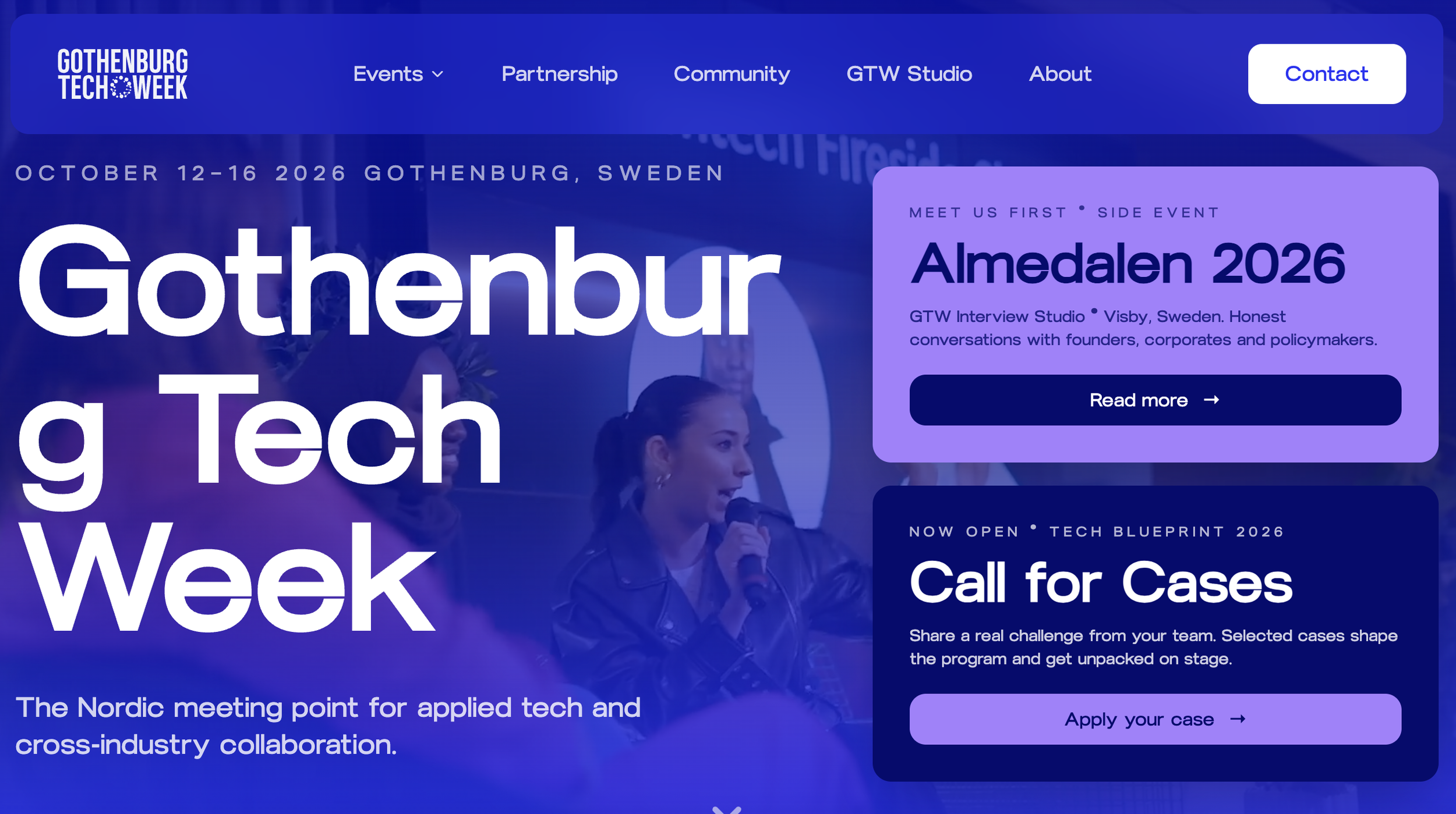 October 12-16 Gothenberg Sweden