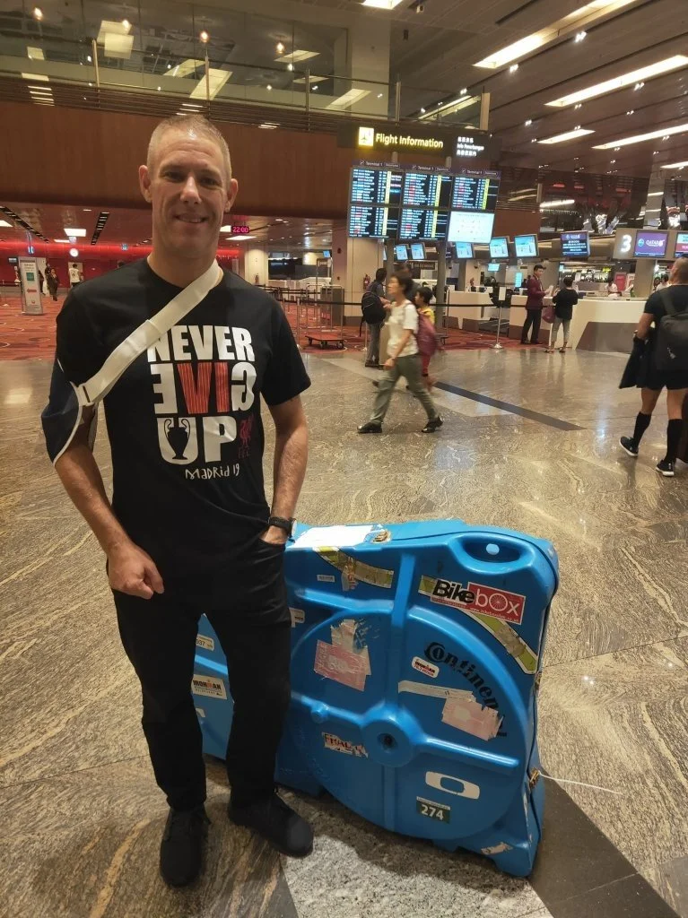 Nick injured on the way to Ironman 2019