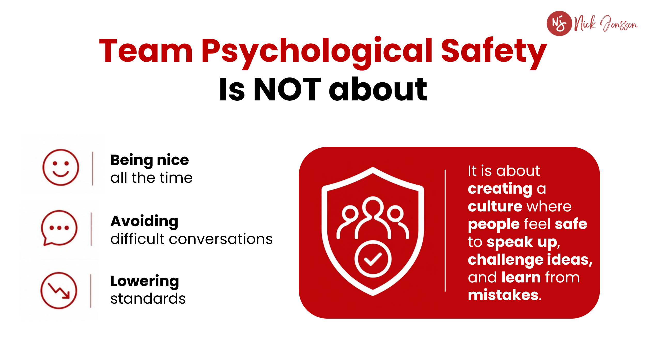 Nick Jonsson speaking on vulnerability, trust and psychological safety in leadership