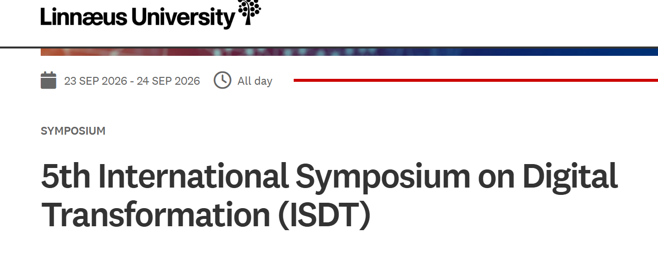 5th International Symposium on Digital Transformation (ISDT)