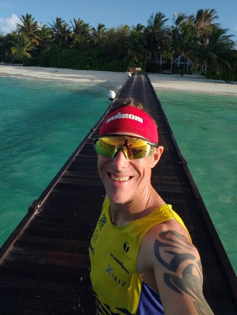 Nick Jonsson running during IRONMAN training focused on resilience and discipline