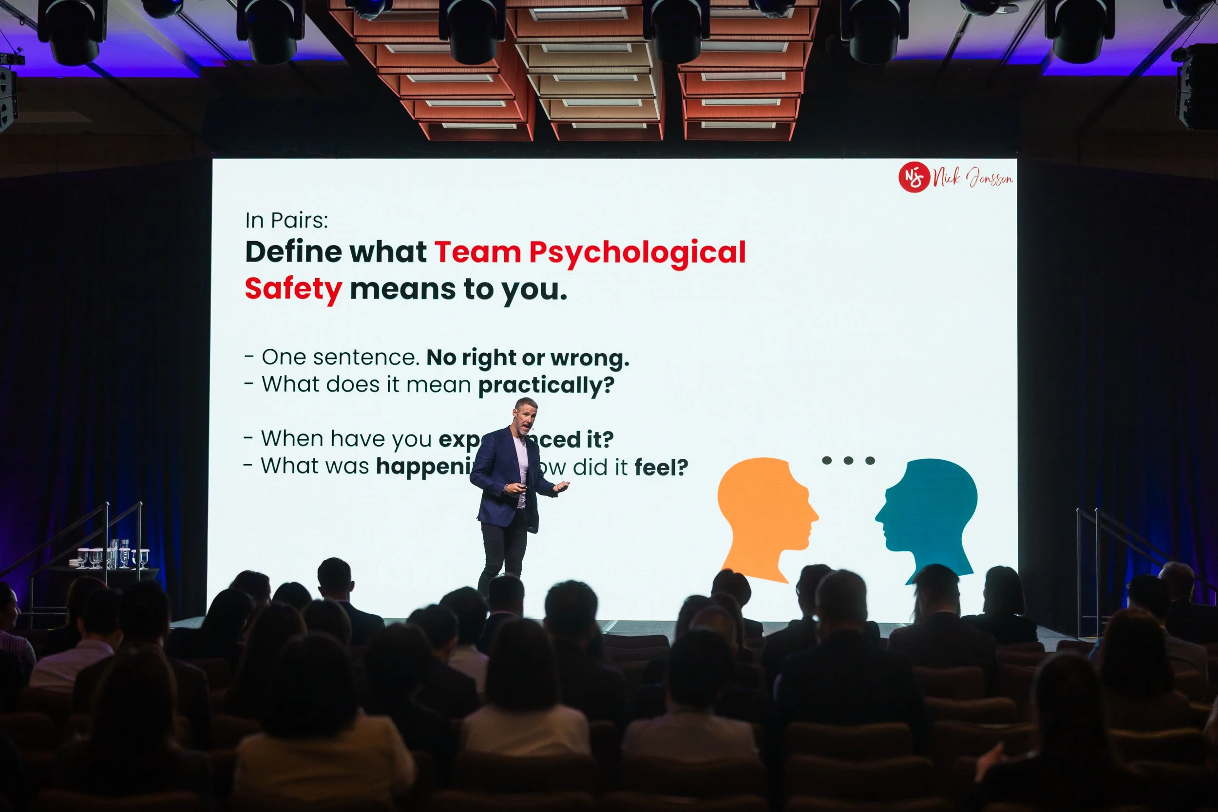 Nick Jonsson Team Psychological Safety Masterclass at Marina Bay Sands