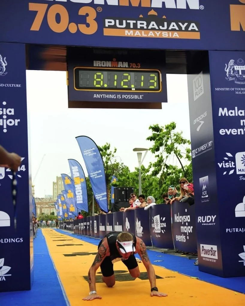 Nick Jonsson competing at IRONMAN Kalmar Sweden in 2014