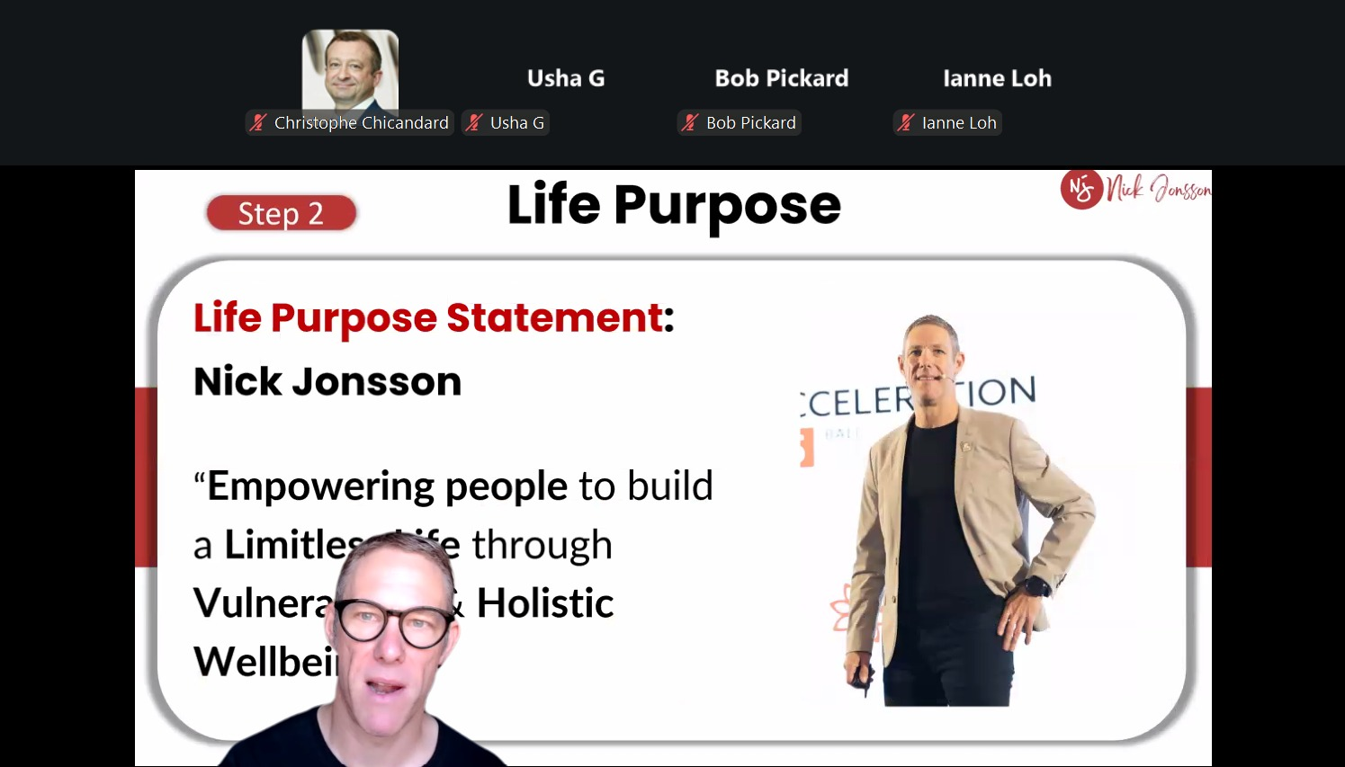 Purpose driven leadership event with Nick Jonsson on legacy and measurable impact