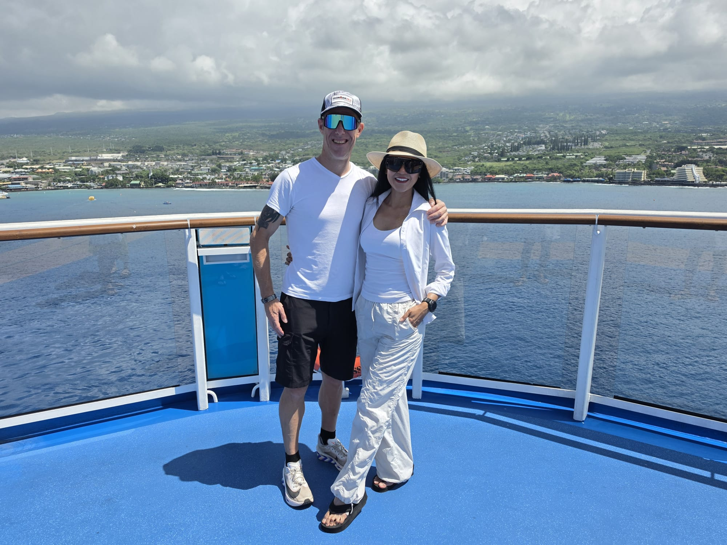 NICK AND DONA ABOARD THE SHIP