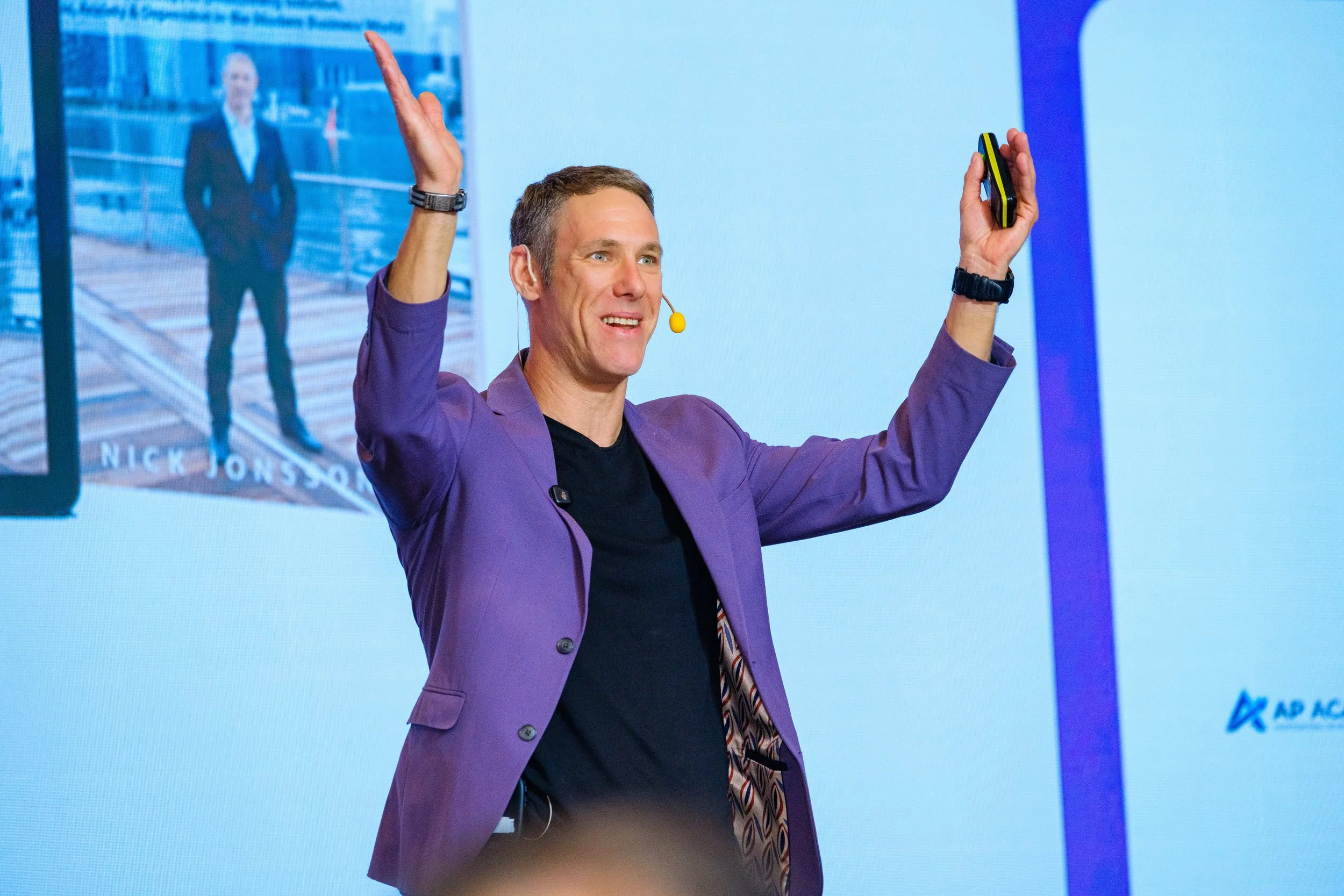 Nick Jonsson sharing his leadership journey during APSS Convention 2026