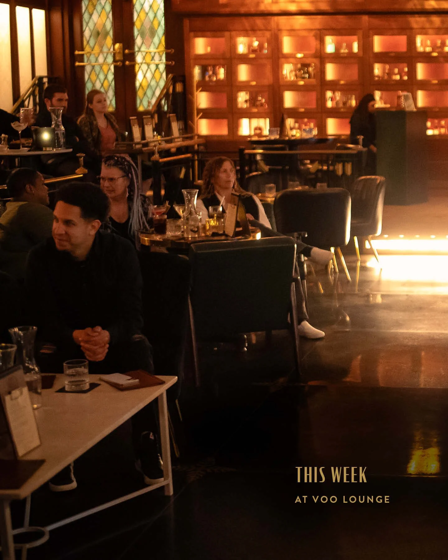 This week at the lounge: Halloween cocktails, smooth jazz, and killer guitar vibes. Don&rsquo;t miss what&rsquo;s brewing 👇

🎷 WED 10/22 &ndash; Open Mic Jazz Jam | 7-11 PM
A KC midweek tradition. Come play, come listen. Every note is a vibe. Plus 