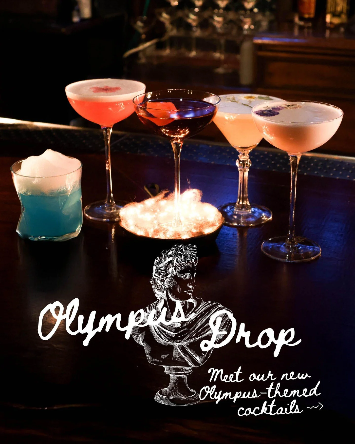 Dropping 3/11. 👀

The gods and goddesses have arrived at VOO. Meet Demeter, The Charites, Poseidon, Hephaestus, and Aphrodite.

Which one you drinking first? 🍸