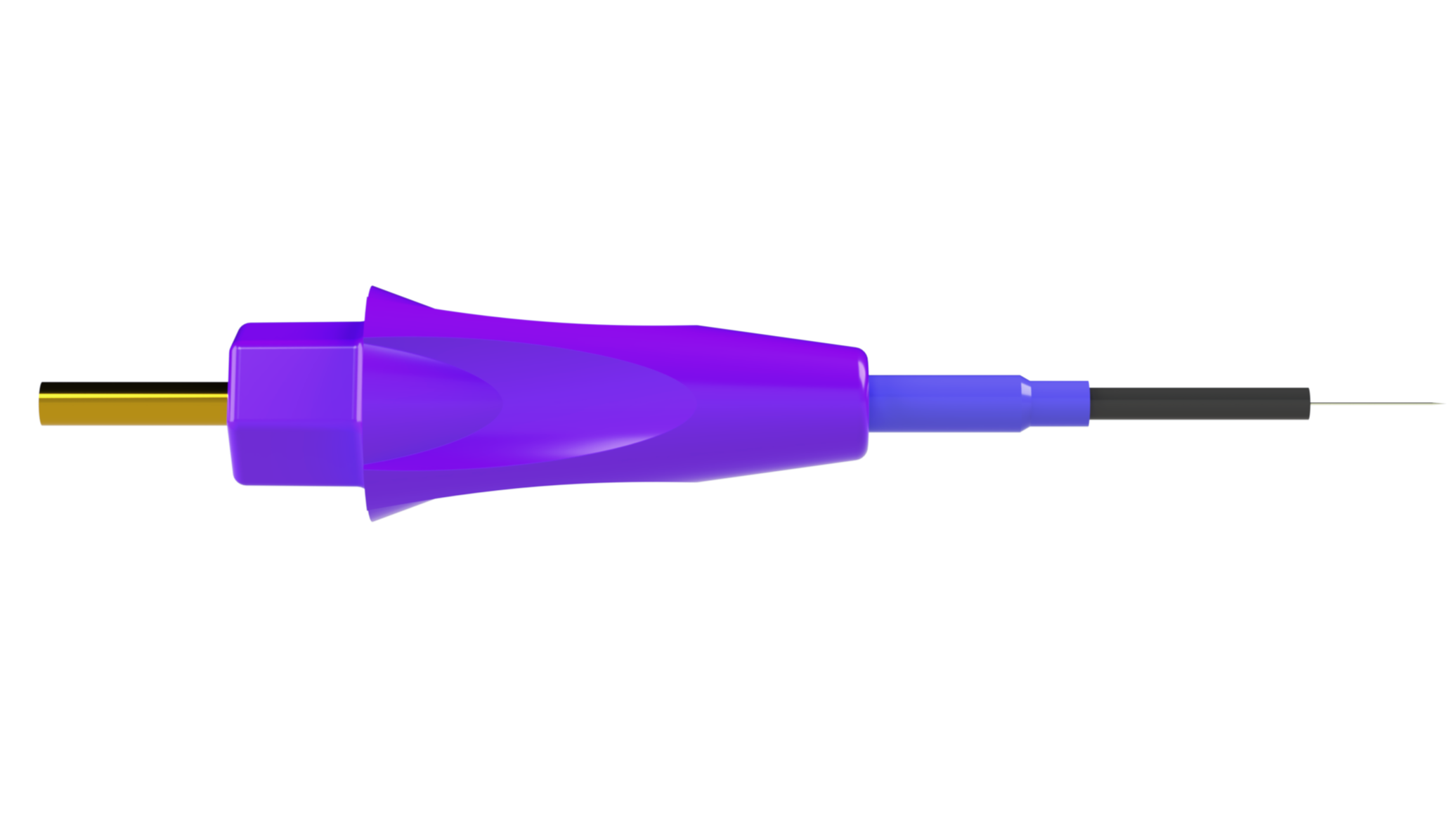 Monopolar RF electrode for precise telangiectasia treatment