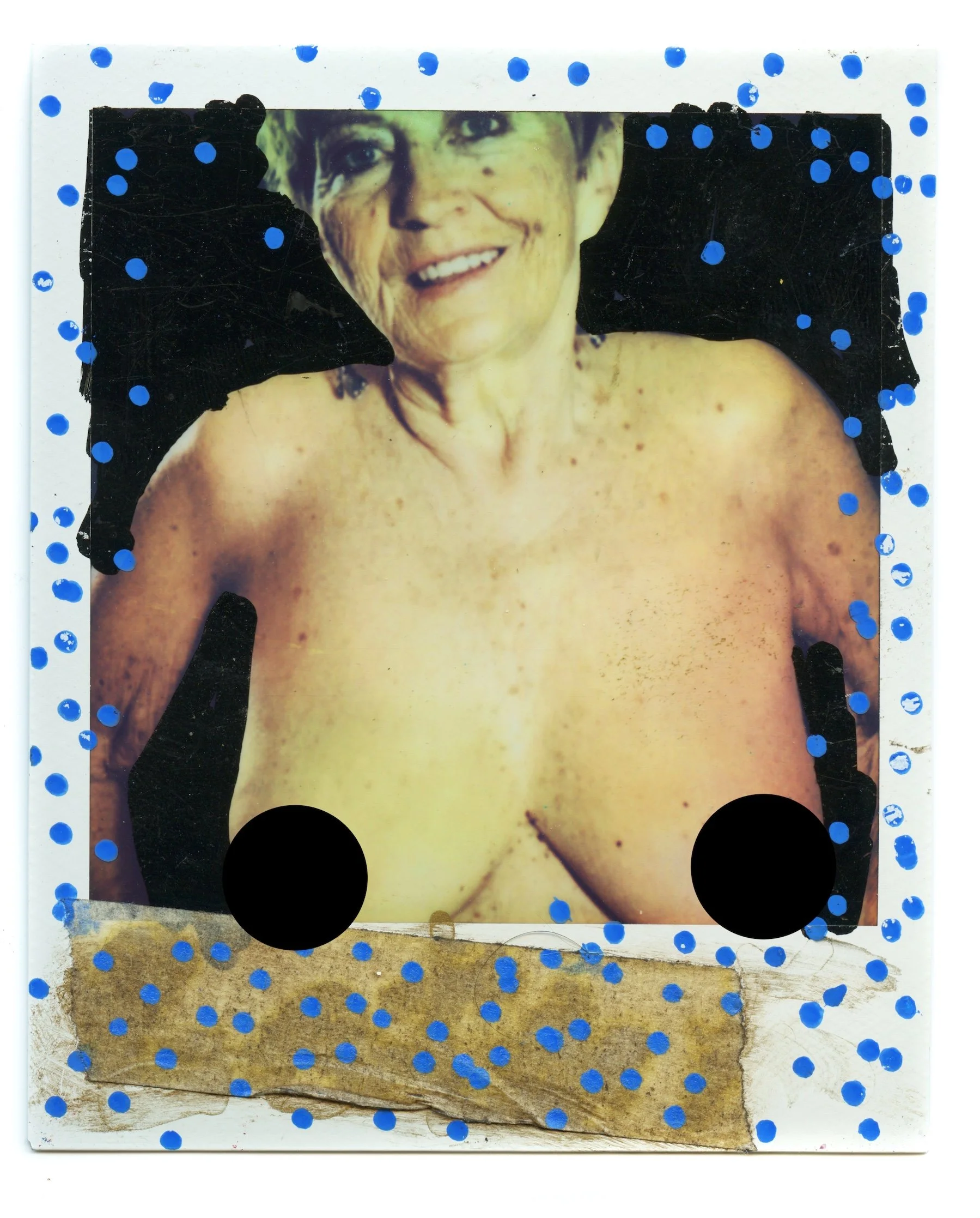 Call Girl (2025) Original Distressed Polaroid Artwork