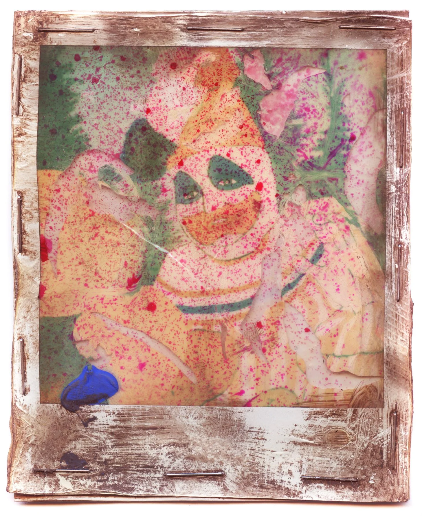 John Wayne Gacy Pogo Painting (2026) Original Distressed Polaroid Artwork