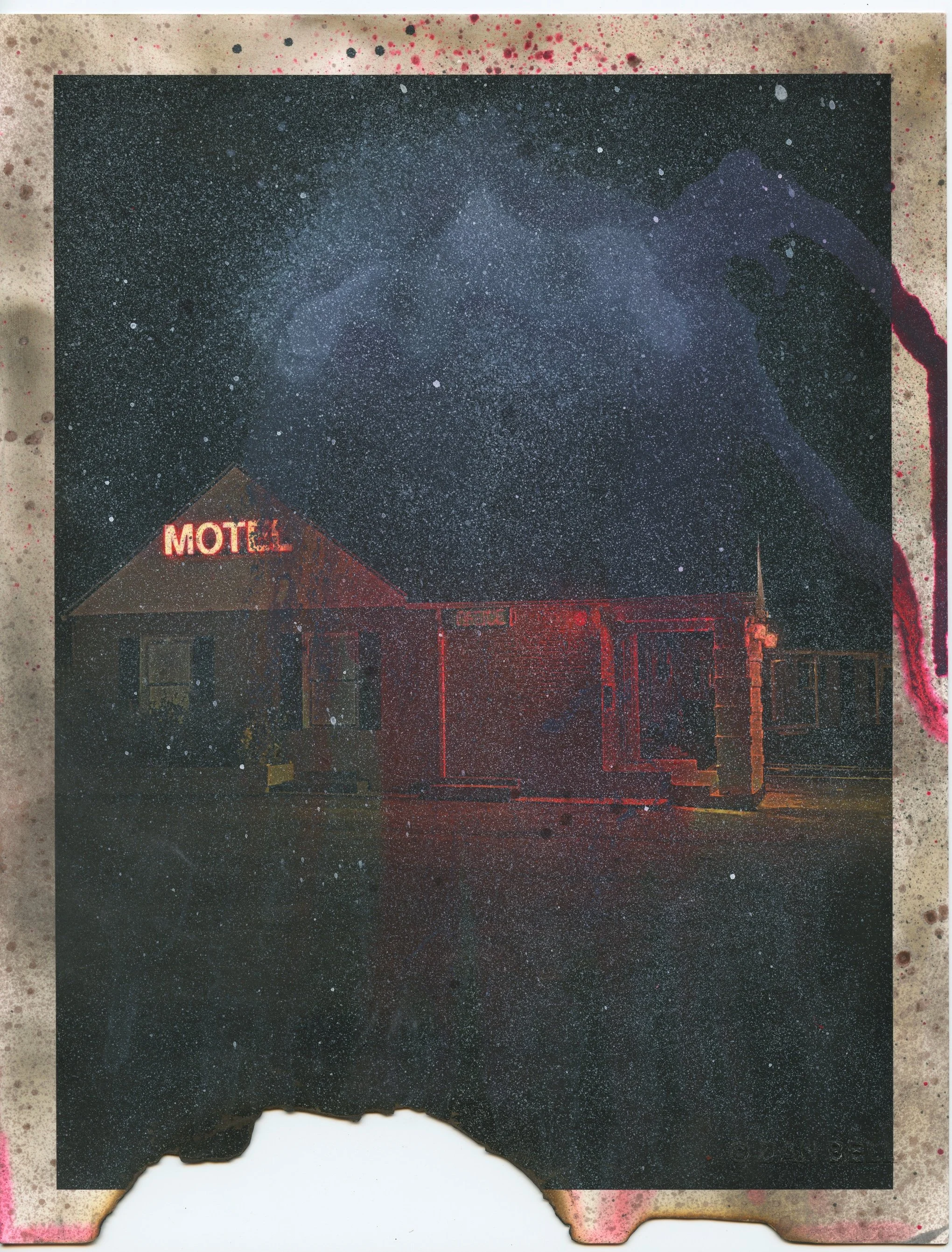 Untitled #11 (2026) Hand Painted Oxide Dye Giclée Artwork on Cotton Rag Paper