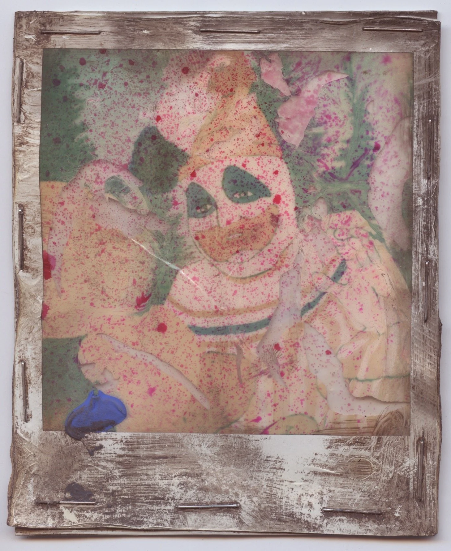 John Wayne Gacy Pogo Painting (2026) Original Distressed Polaroid Artwork