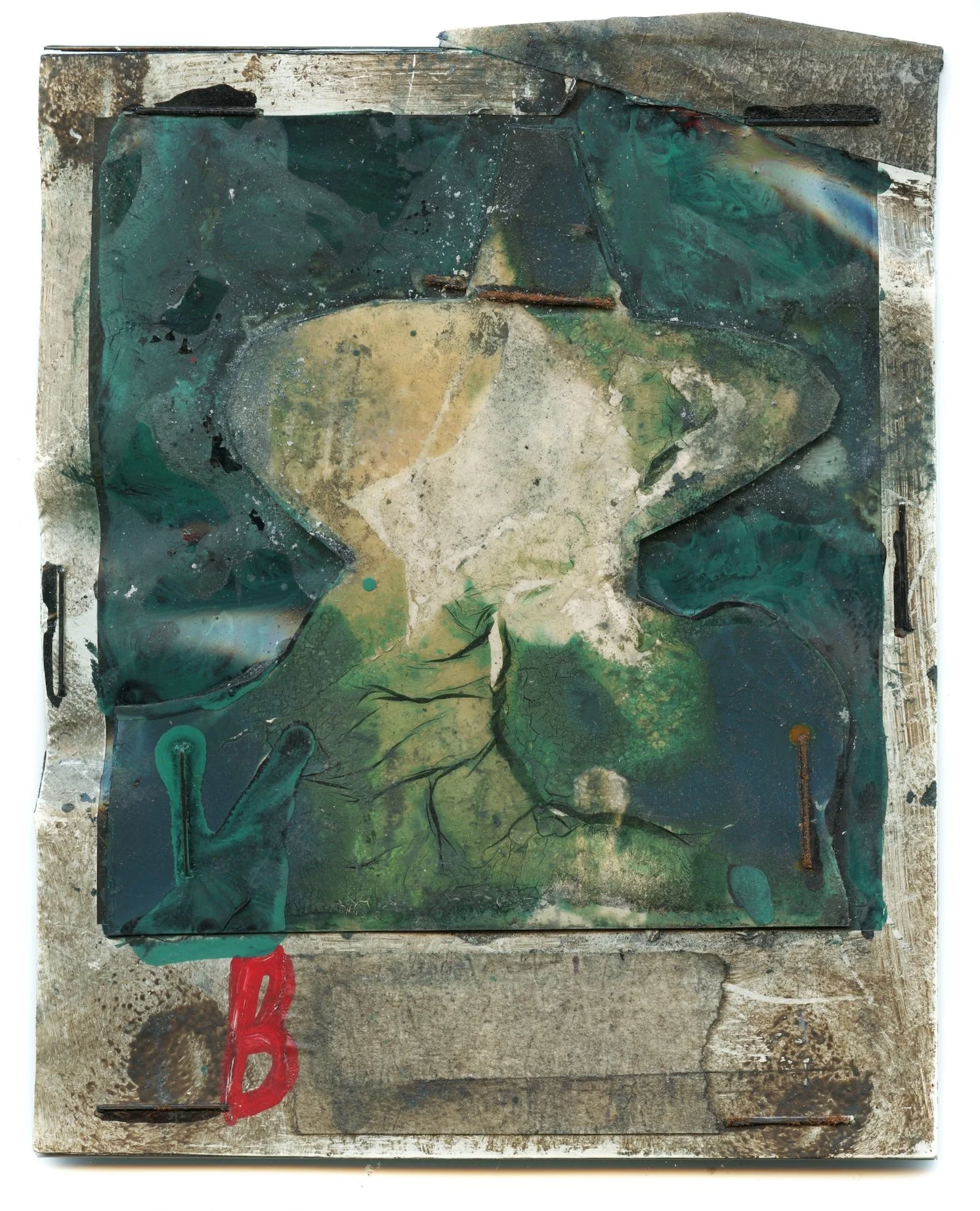 Bleached Out Wicked Witch (2025) Original Distressed Polaroid Artwork