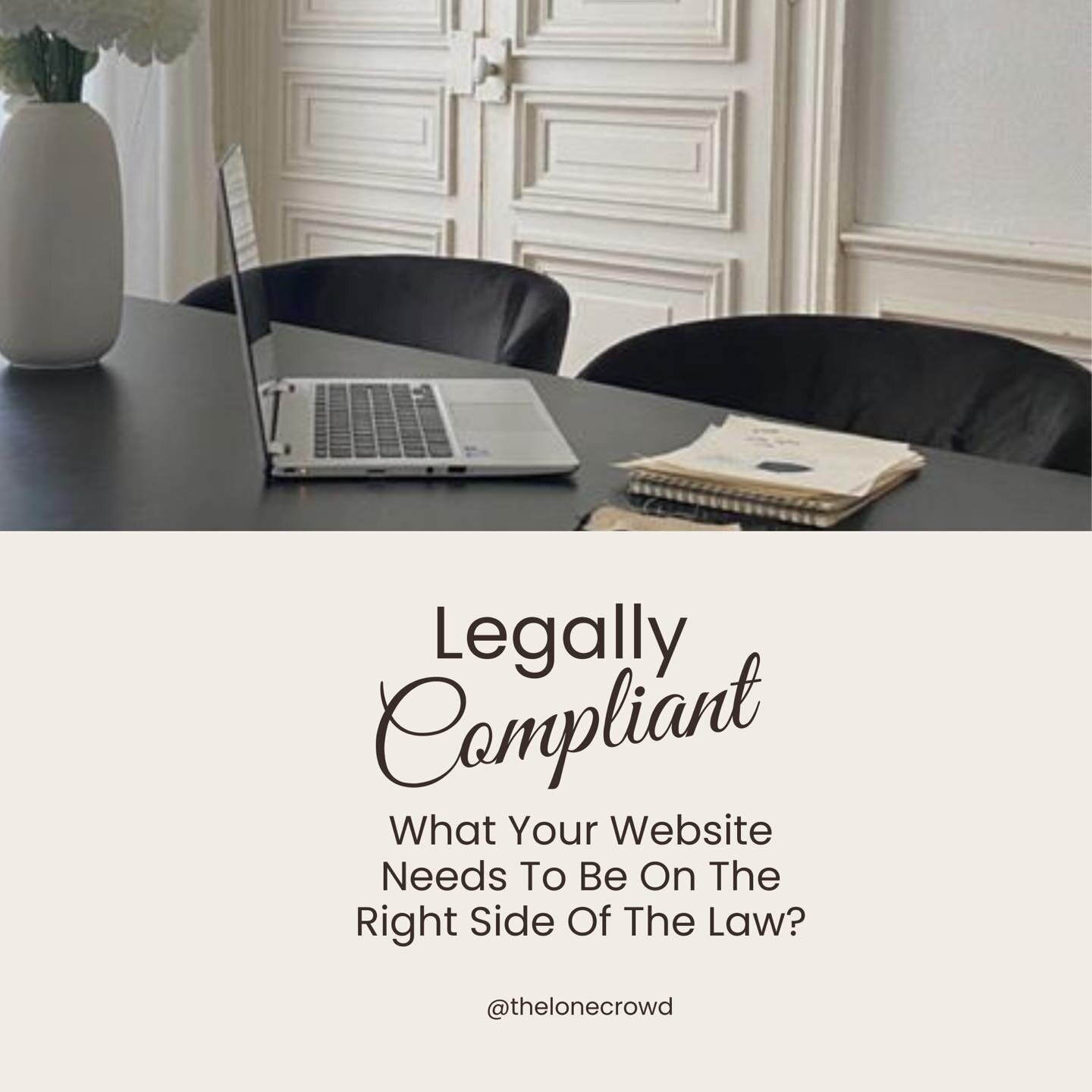 🌐 Stay on the right side of the law with your website! 📚🔒

To ensure legal compliance, here's what your website needs:

1️⃣ Terms &amp; Conditions: Clearly define rules and obligations for website usage. Cover intellectual property, user responsib