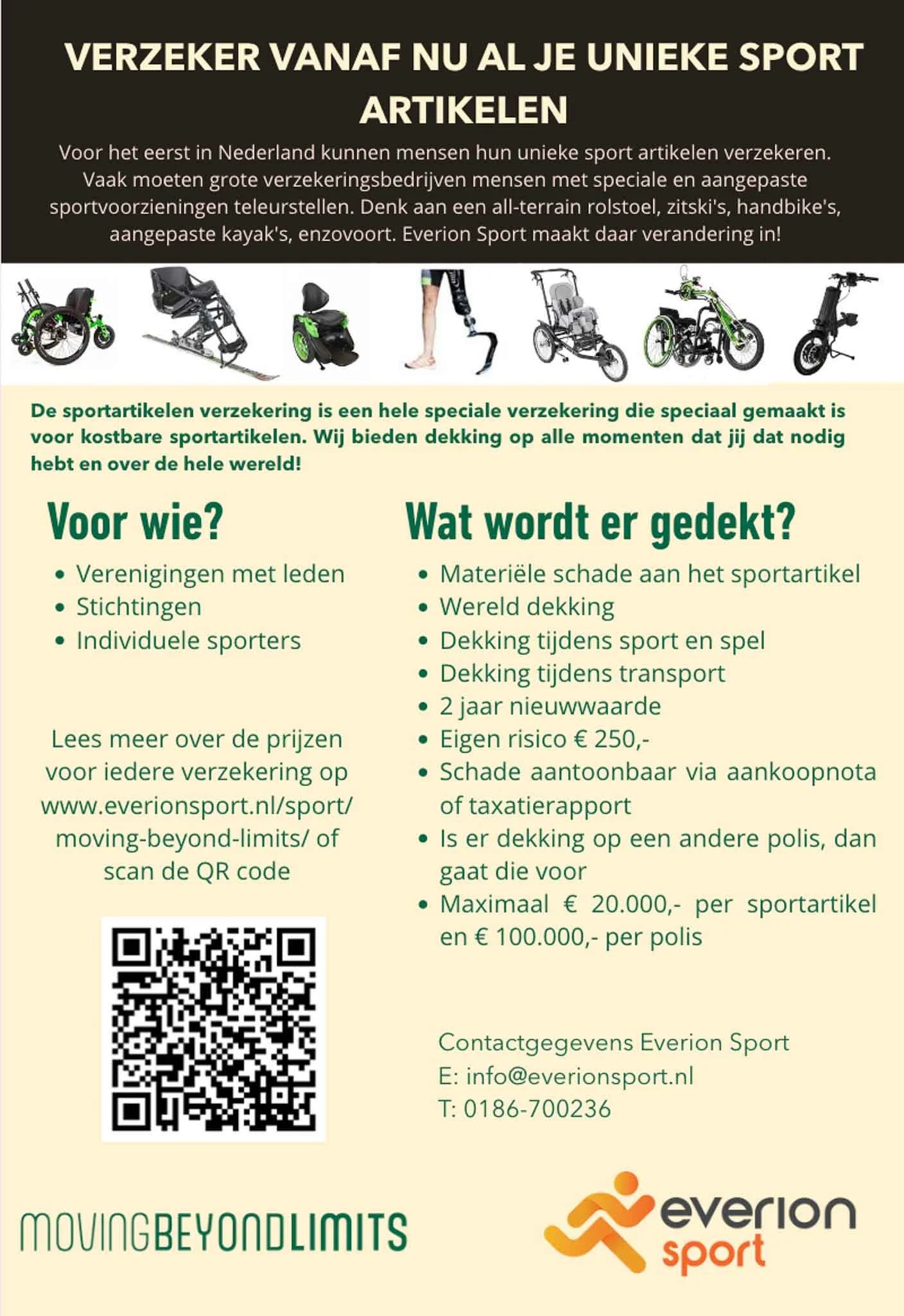 Verzeker je sport artikel