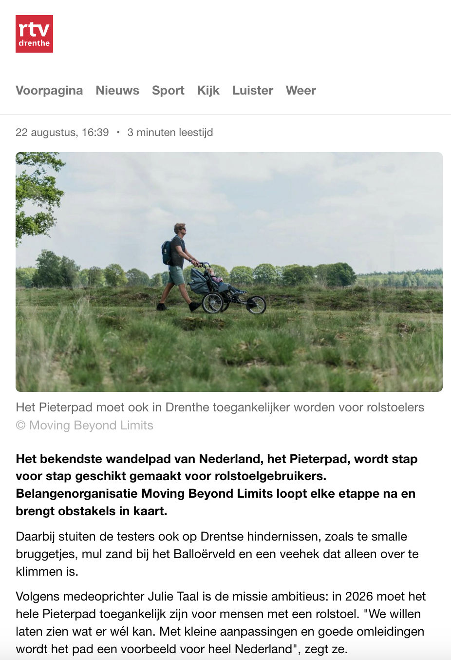 RTV Drenthe artikel.png