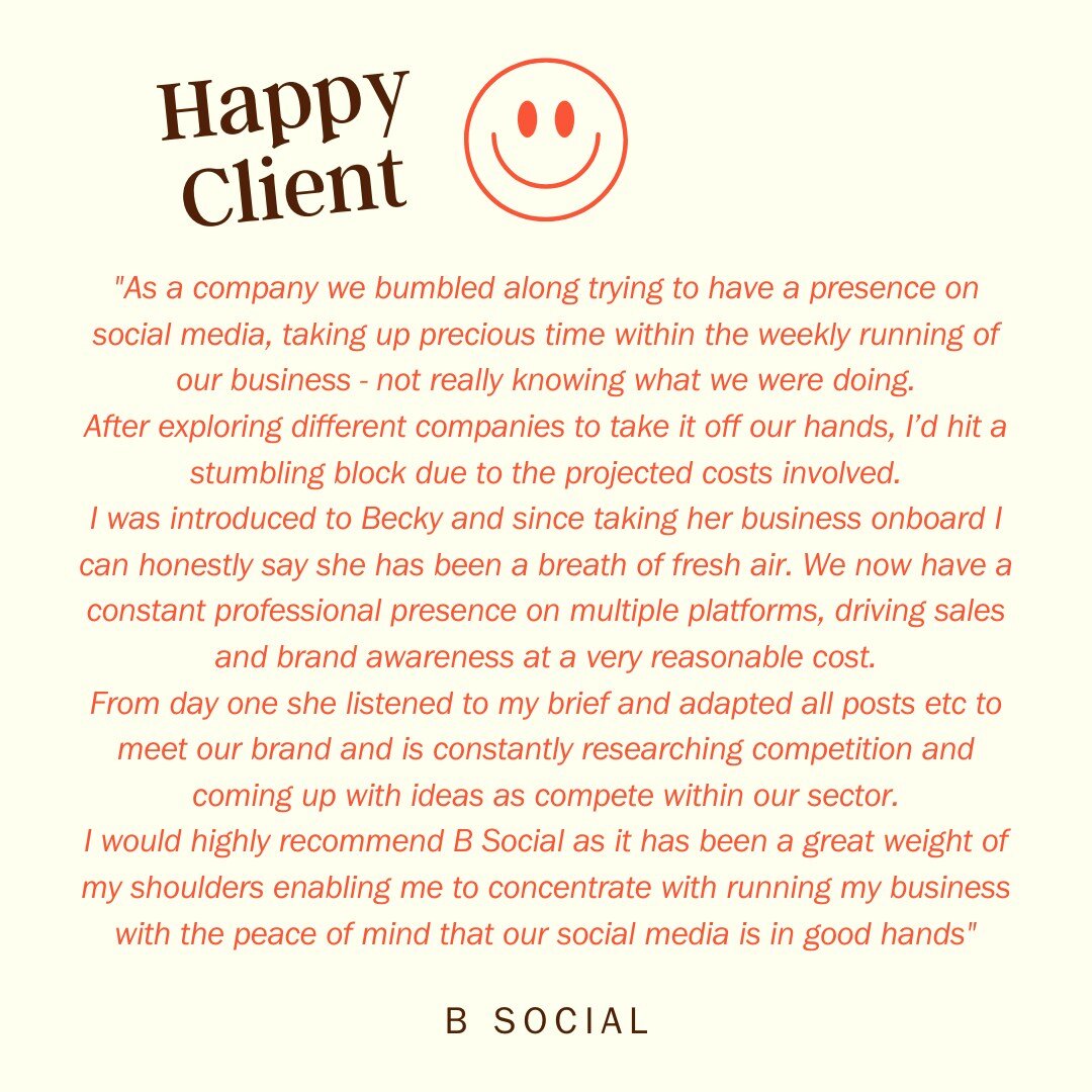 Happy Friday! Kicking off the weekend with this lovely review from my client ☺

The biggest reason business owners require support with their social media is mainly due to TIME ⏰. And I get it, I've certainly neglected my own accounts the busier I've