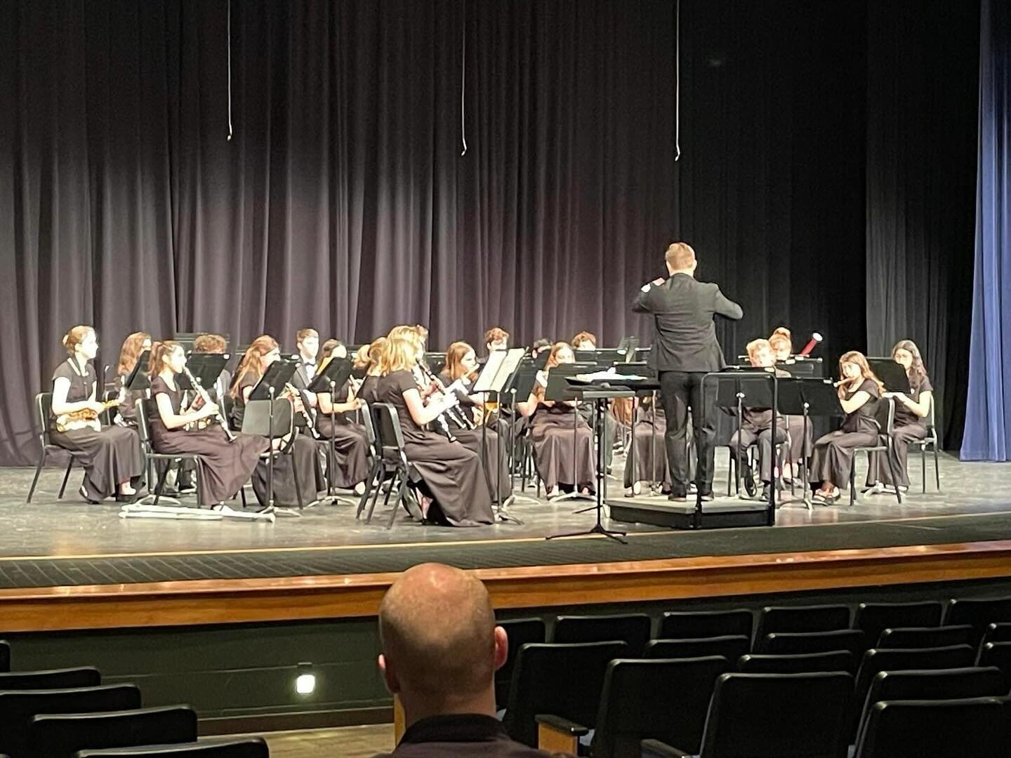 From Mr. Sullivan:
Way to go Rock Bridge Bands! MSHSAA Large Ensemble Festival was today and all of our ensembles played extremely well. We tell our students it isn&rsquo;t about the rating, it&rsquo;s about the process, and it&rsquo;s about getting 