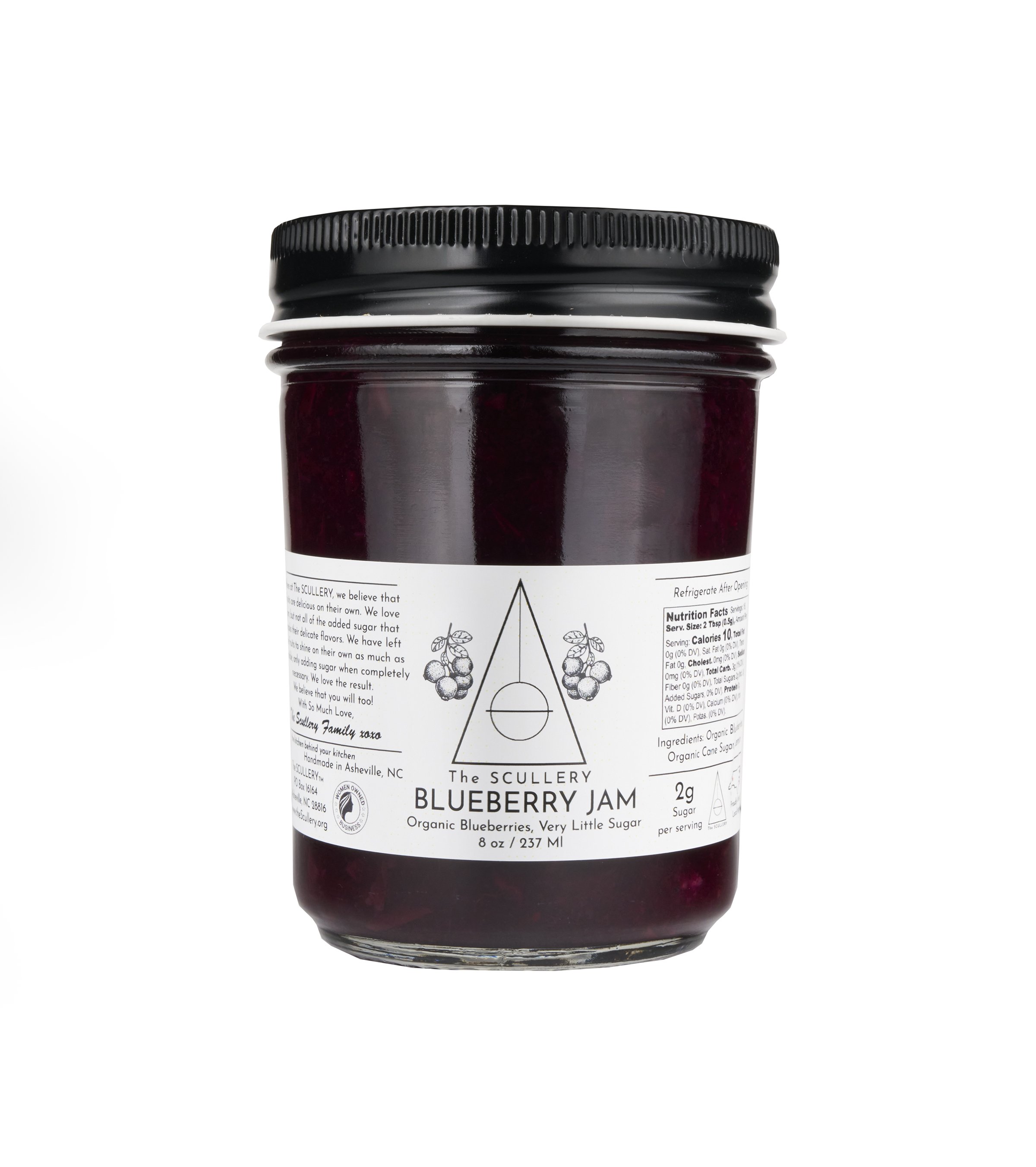 Organic Blueberry Low Sugar Jam